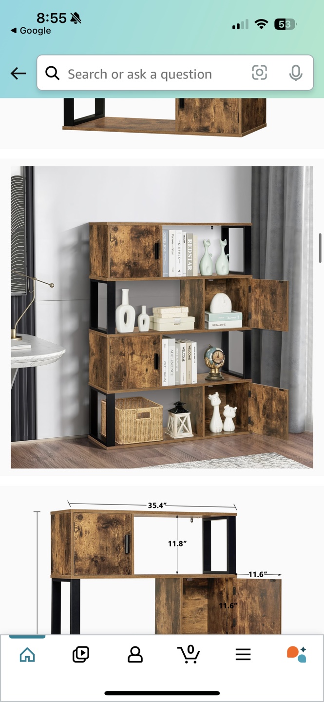 Rustic Industrial Bookcase - photo 2