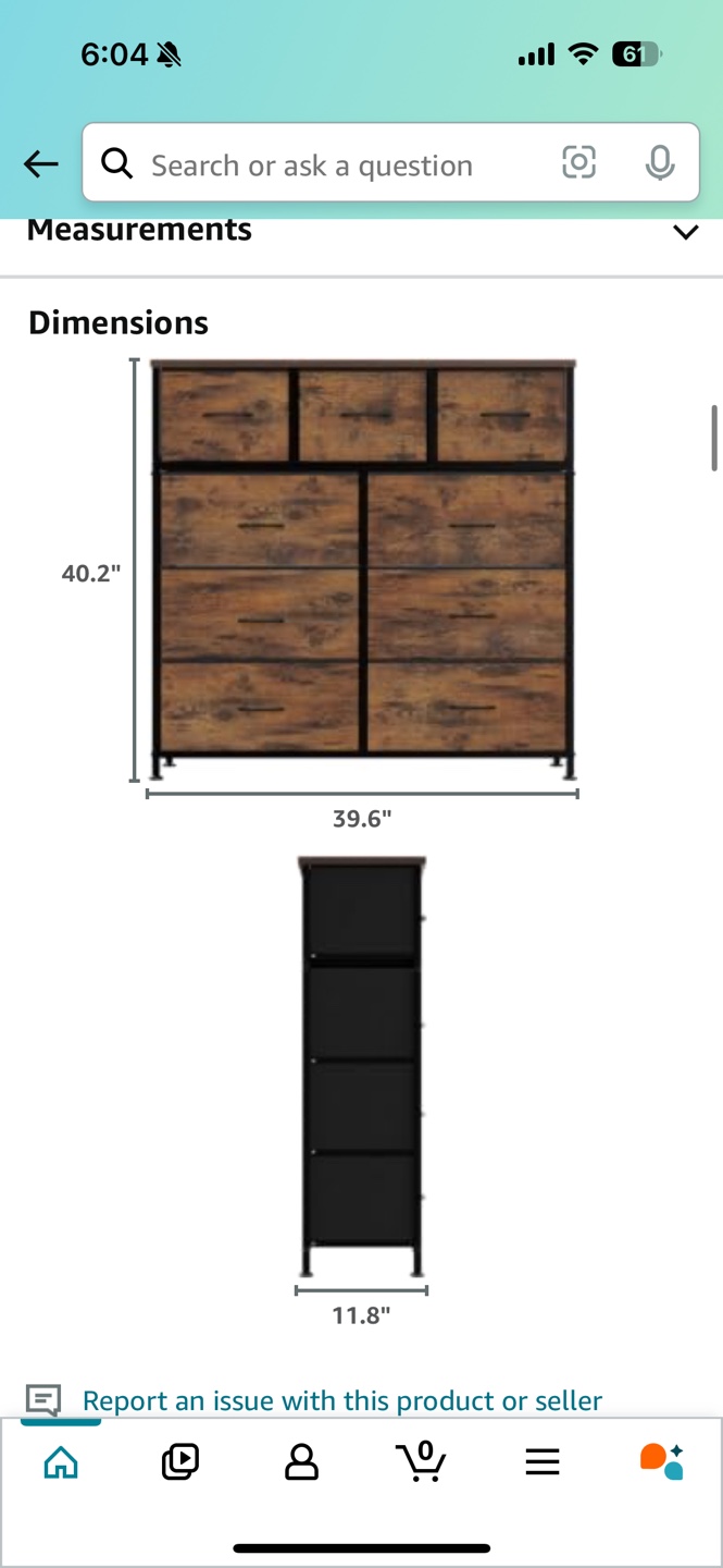 Rustic 9 Drawer Chest with 2 Storage Bins - photo 3