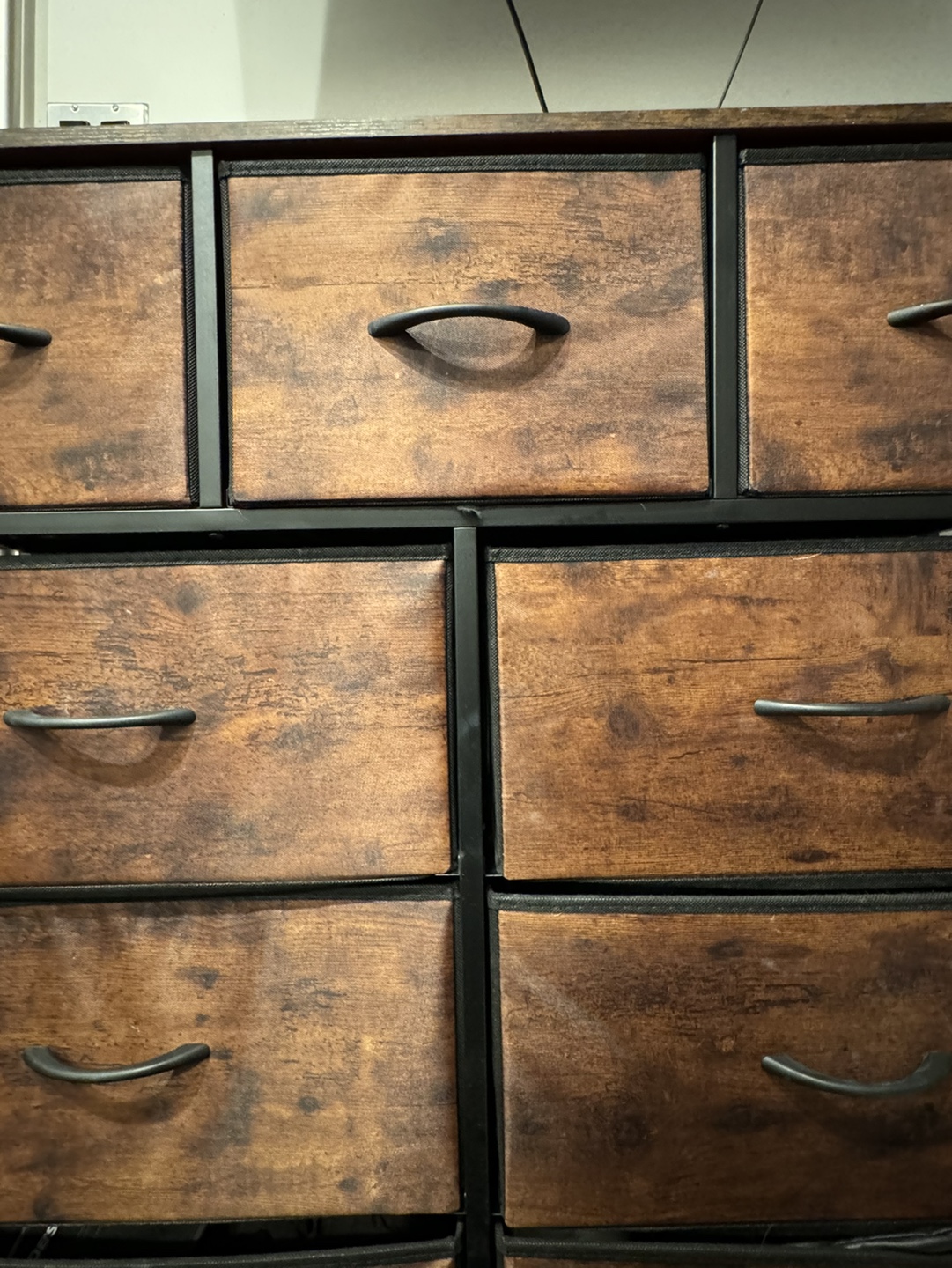Rustic 9 Drawer Chest with 2 Storage Bins - photo 5