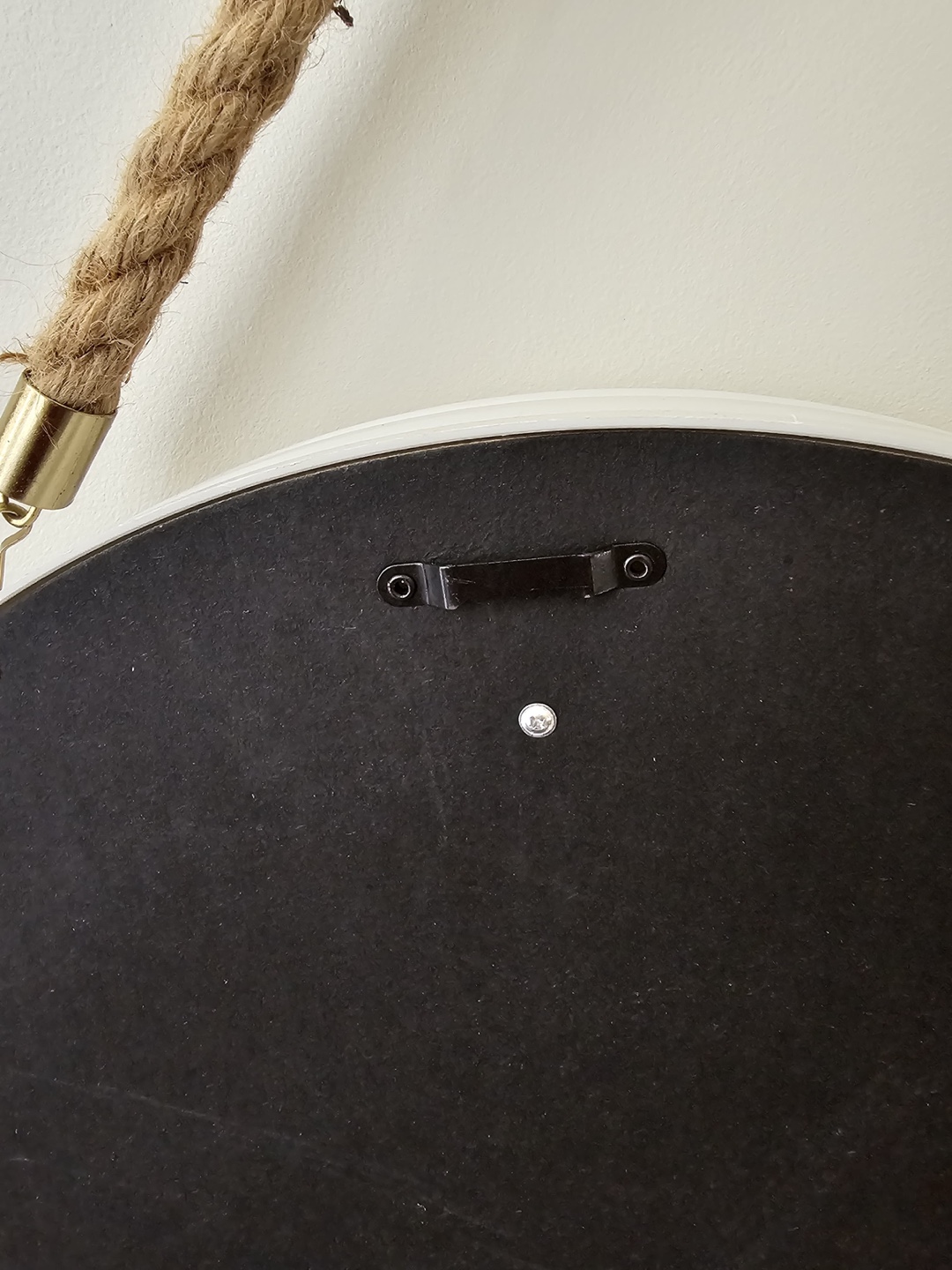 Round White Mirror with Rope - photo 4