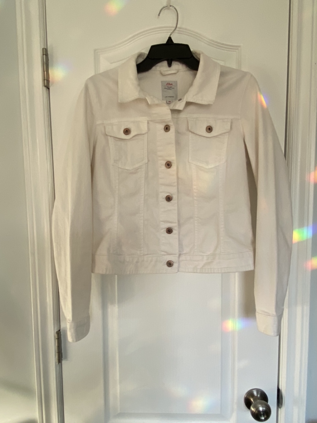 White Denim Jacket size M