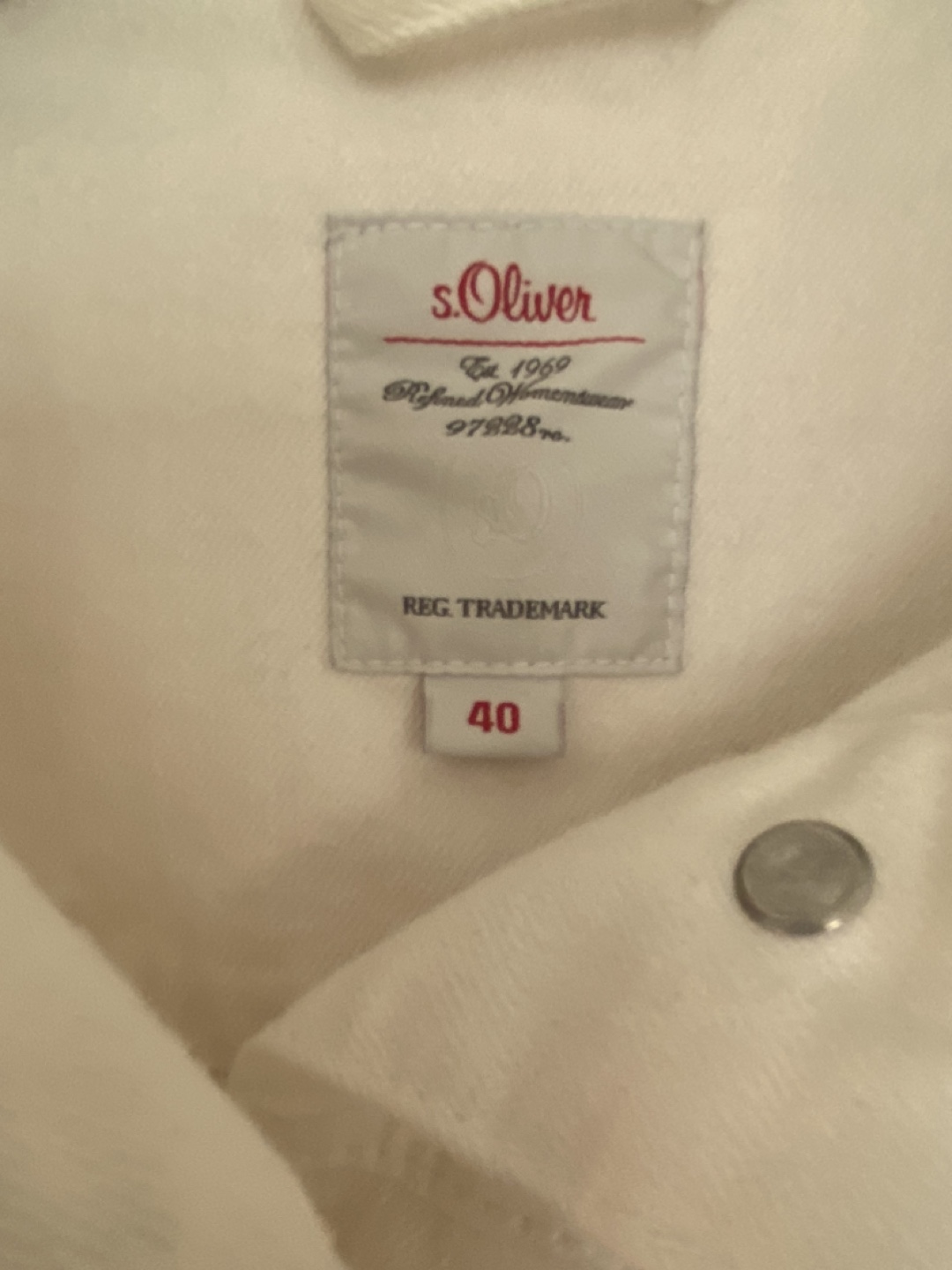 White Denim Jacket size M - photo 3