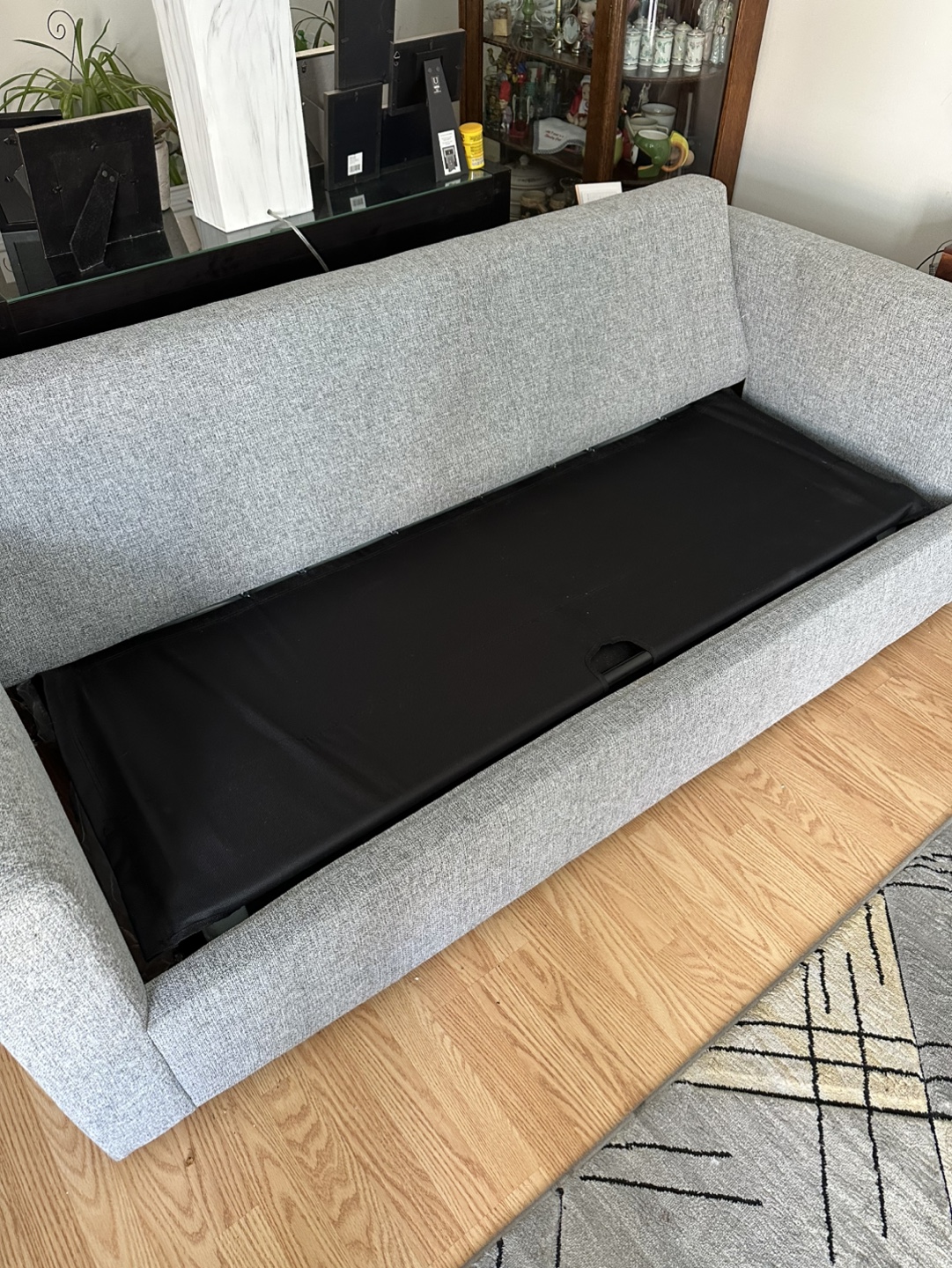 Grey Pull-Out Sofa Bed - photo 2