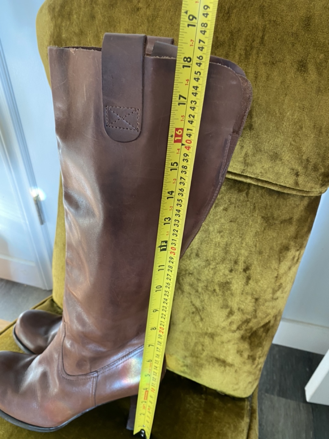 Brown Leather Knee-High Boots - photo 3
