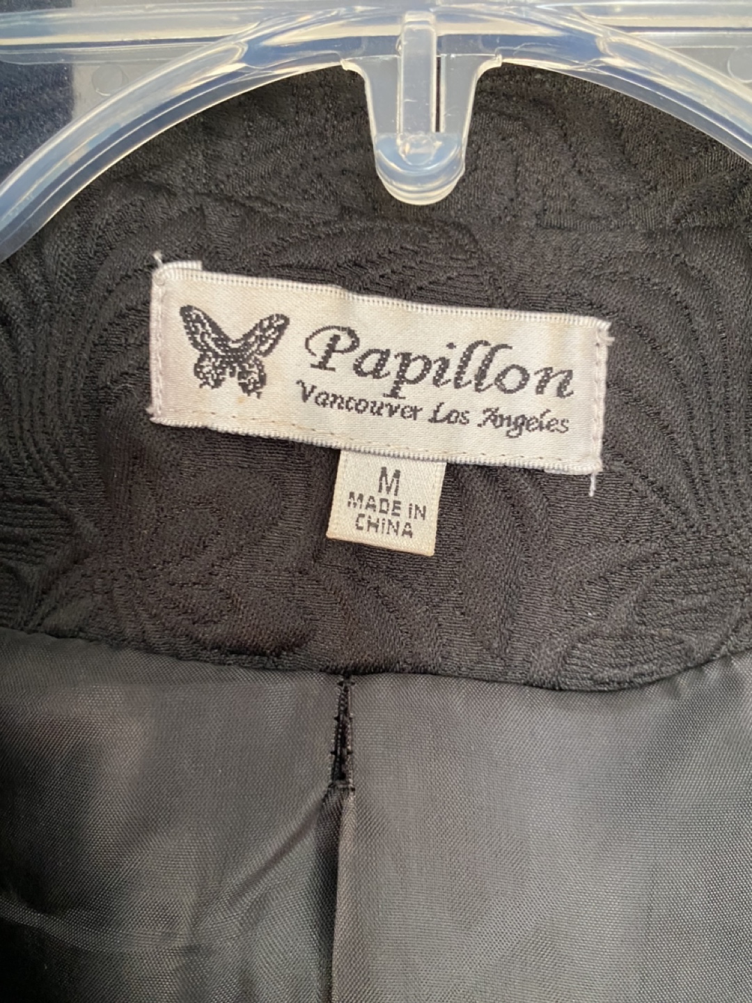 Papillon Black and red embroidered Coat Size M - photo 3