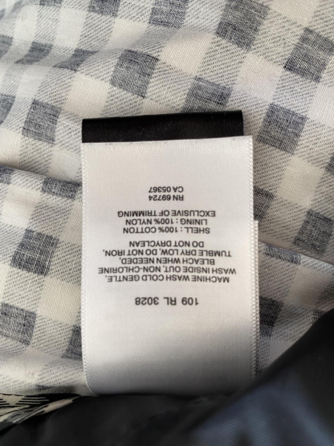 Columbia Gingham Raincoat Size M - photo 4