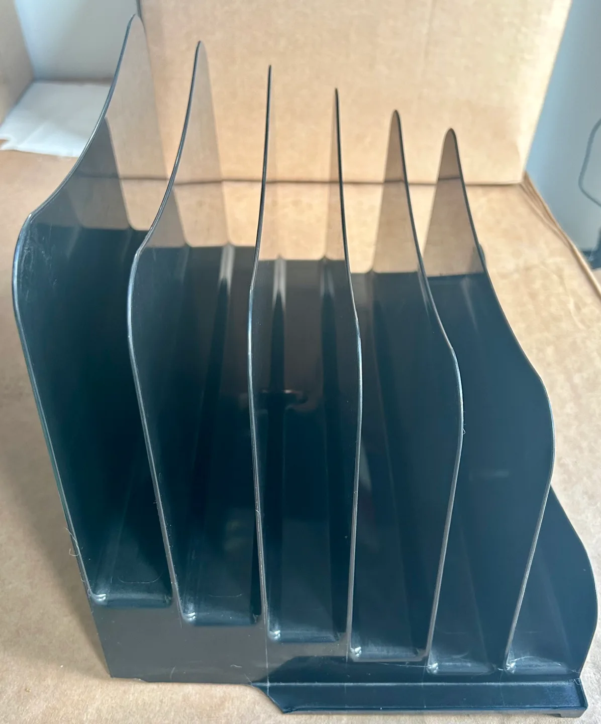 Black Plastic Desk Organizer image indicator(6)