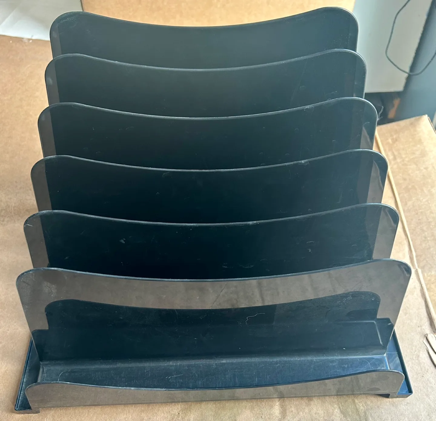 Black Plastic Desk Organizer image indicator(5)