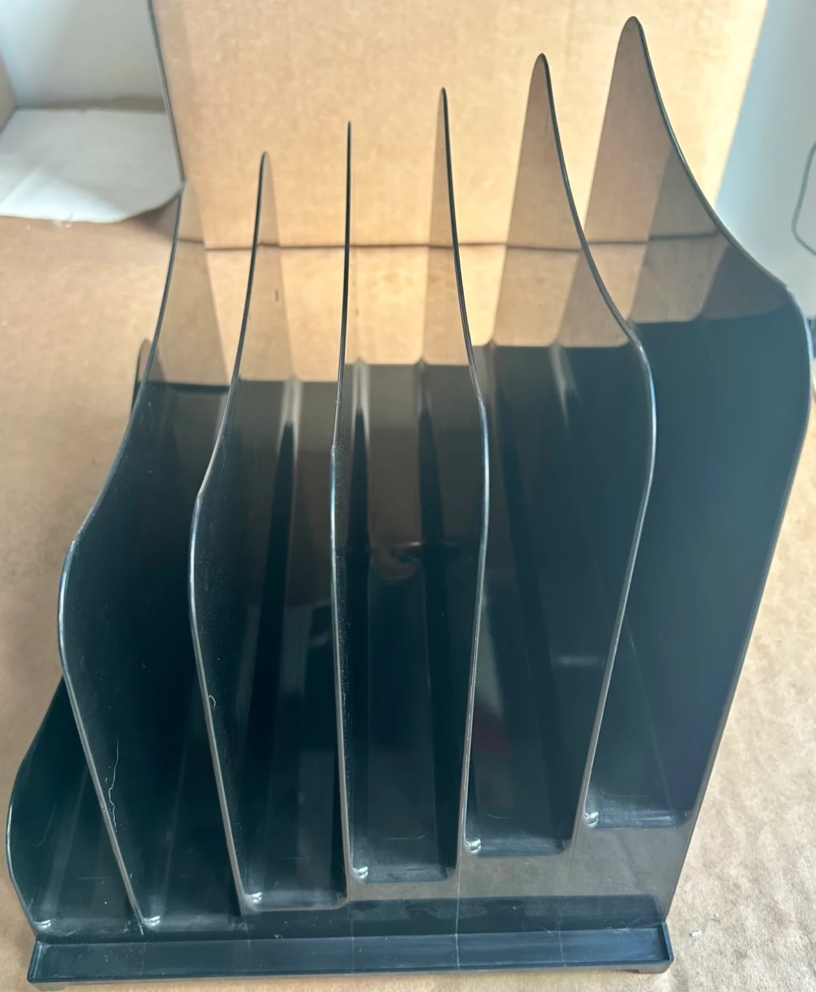 Black Plastic Desk Organizer image indicator(7)