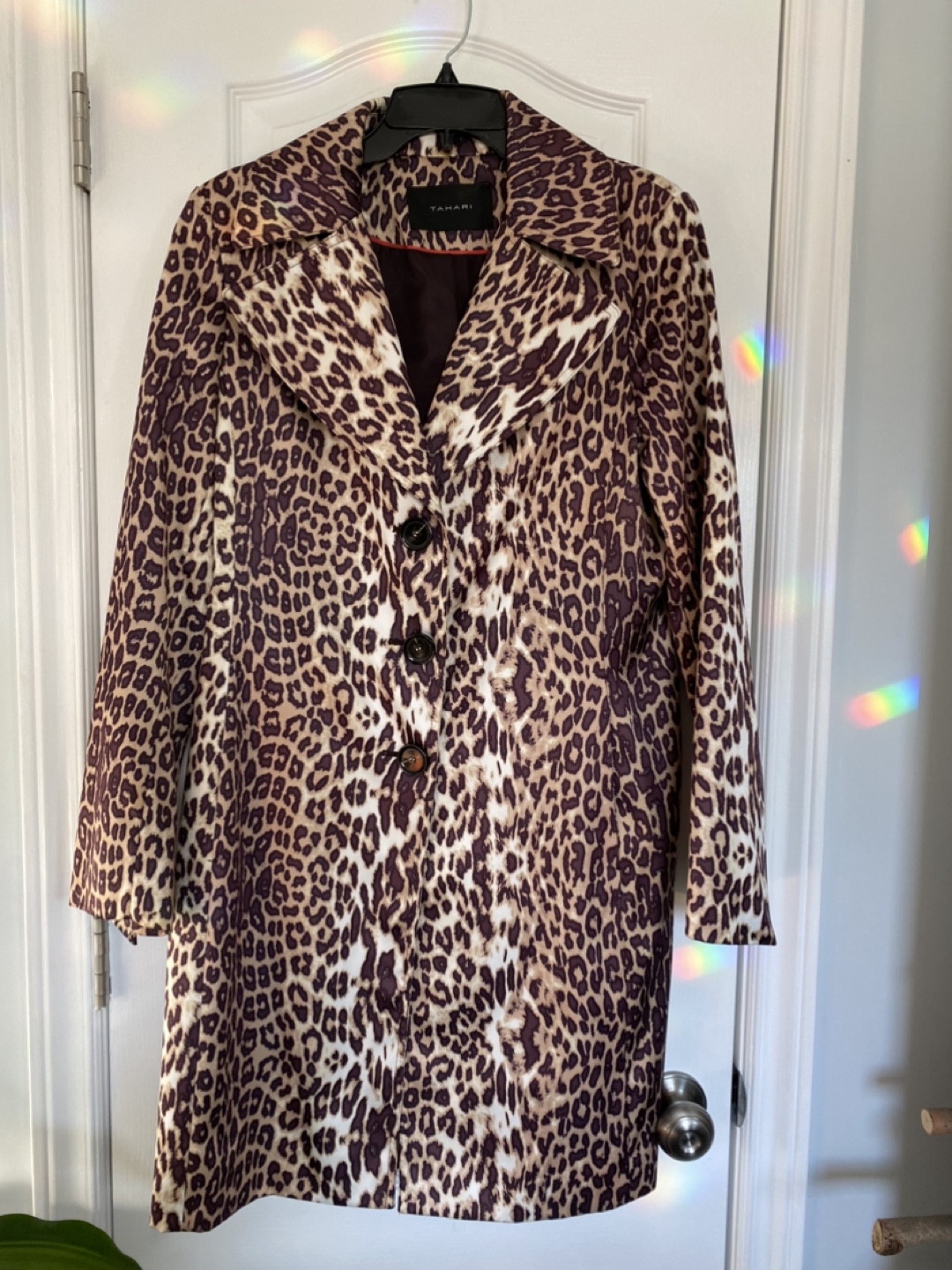 Tahari Leopard Print Jacket fits SizeM