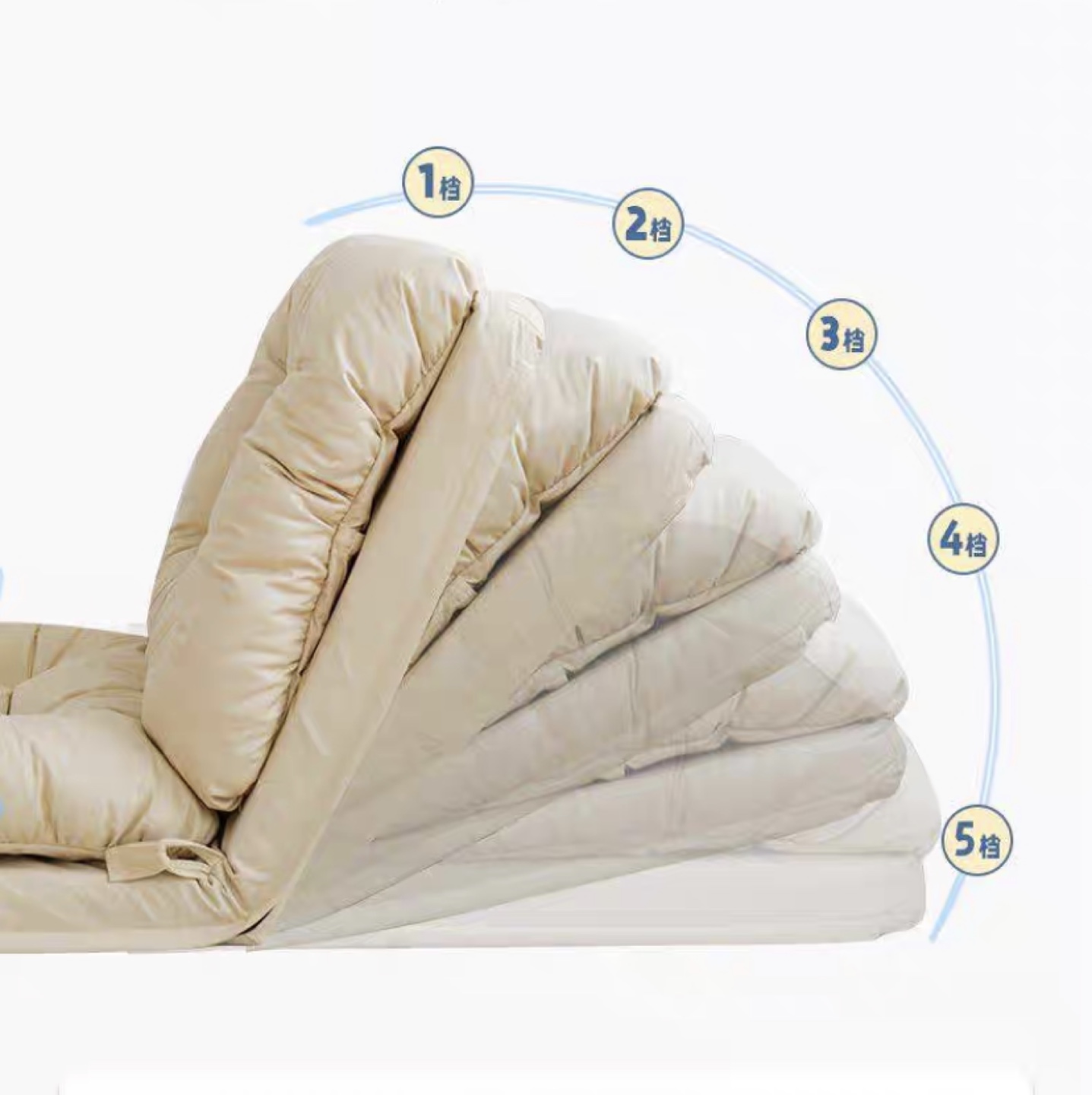 Grey Foldable Sofa Bed Futon - photo 2