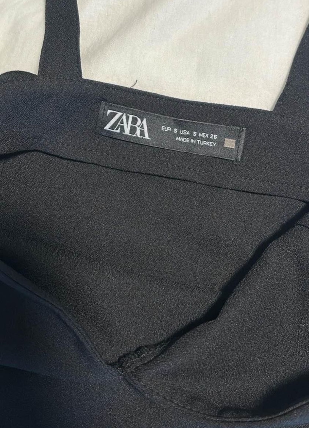 Zara Black Rhinestone Strappy Mini Dress - photo 3
