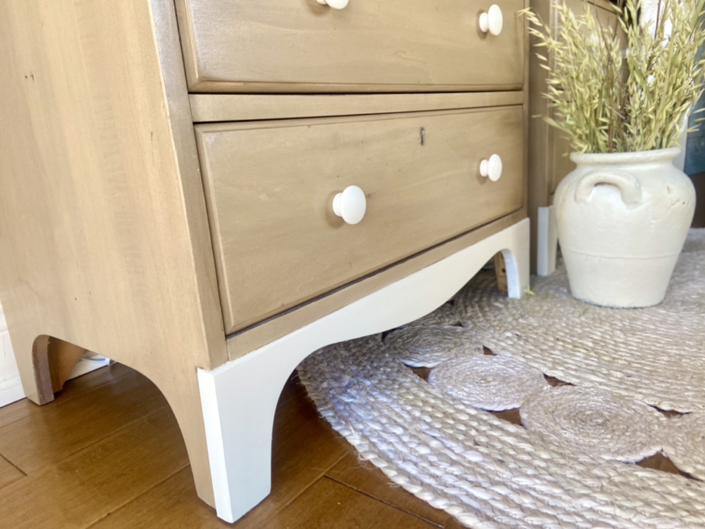 Pair of Solid Wood Oversized Nightstands - photo 5