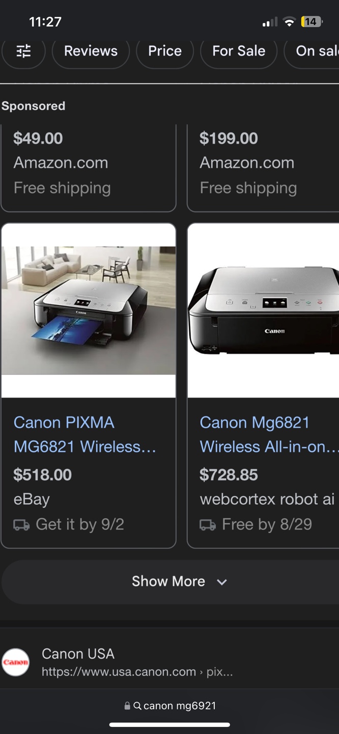 Canon MG6821 Wireless All-in-One Printer - photo 4