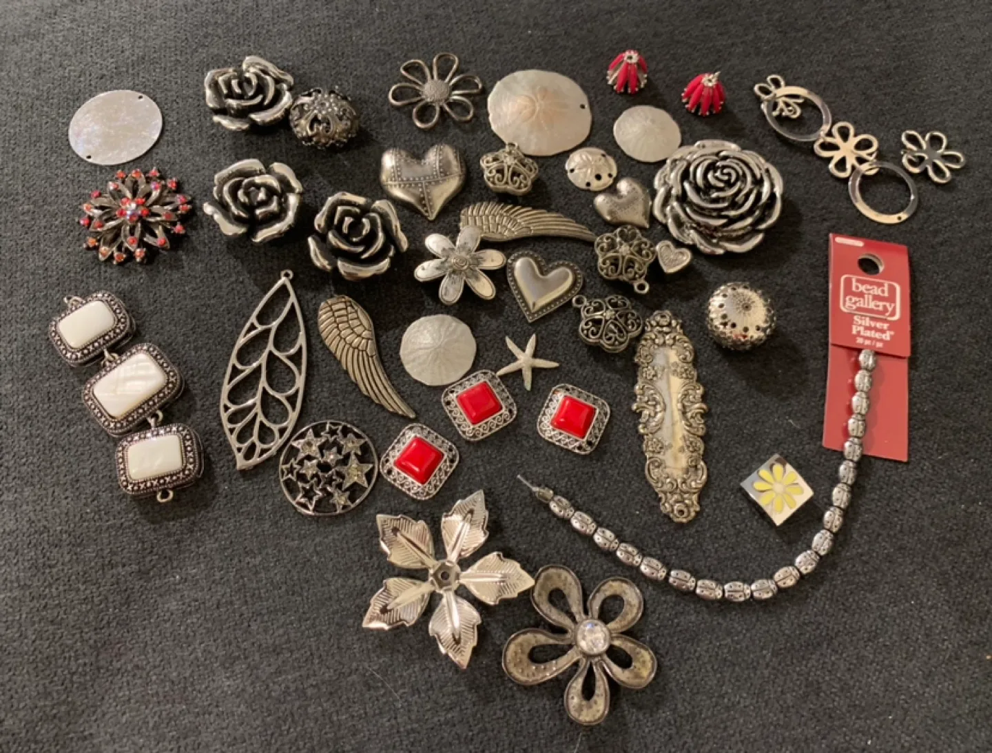 Assorted Silver Coloured Metal Arts & Crafts Supplies thumbnail