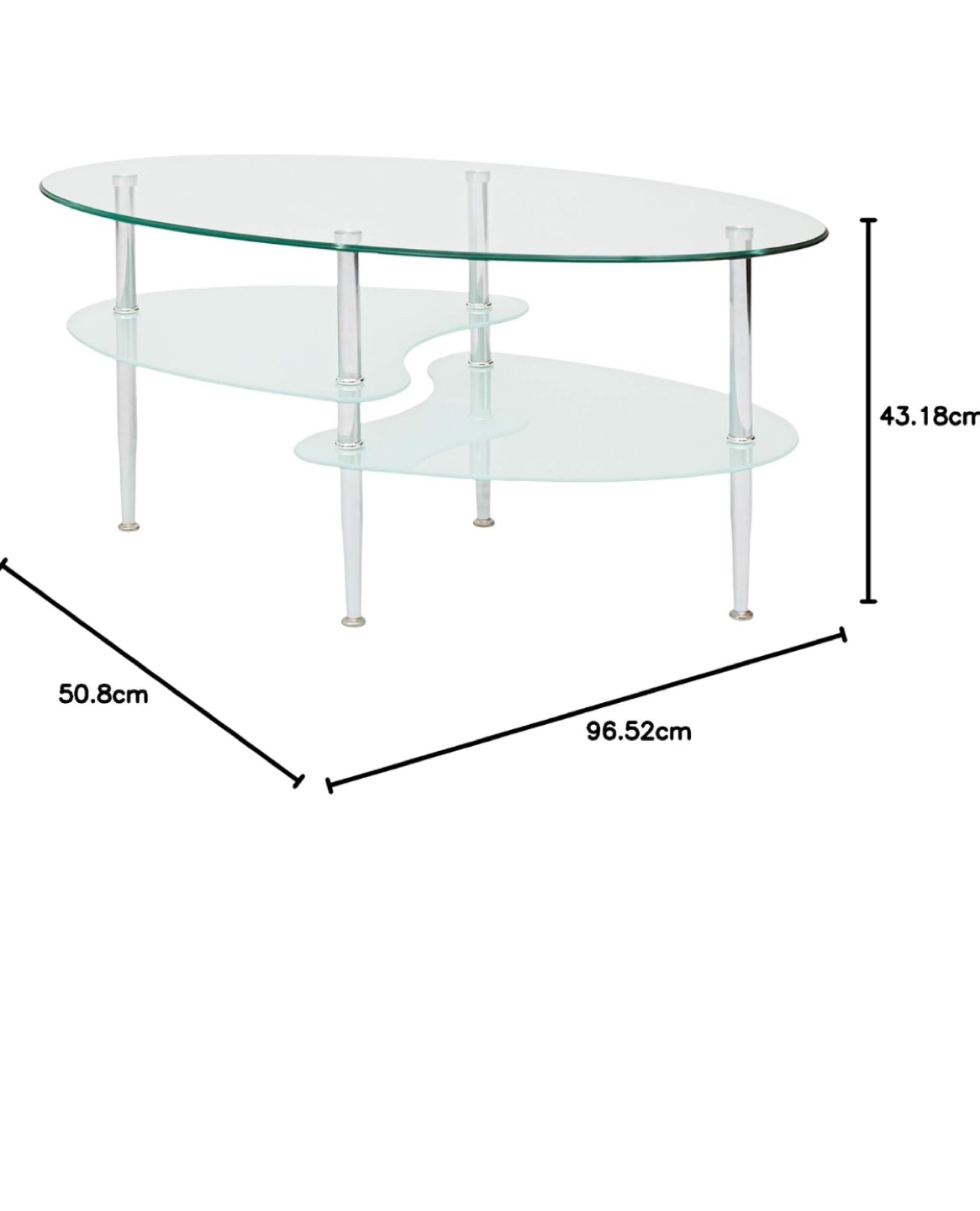 Glass Coffee Table with Two Tiers - photo 4