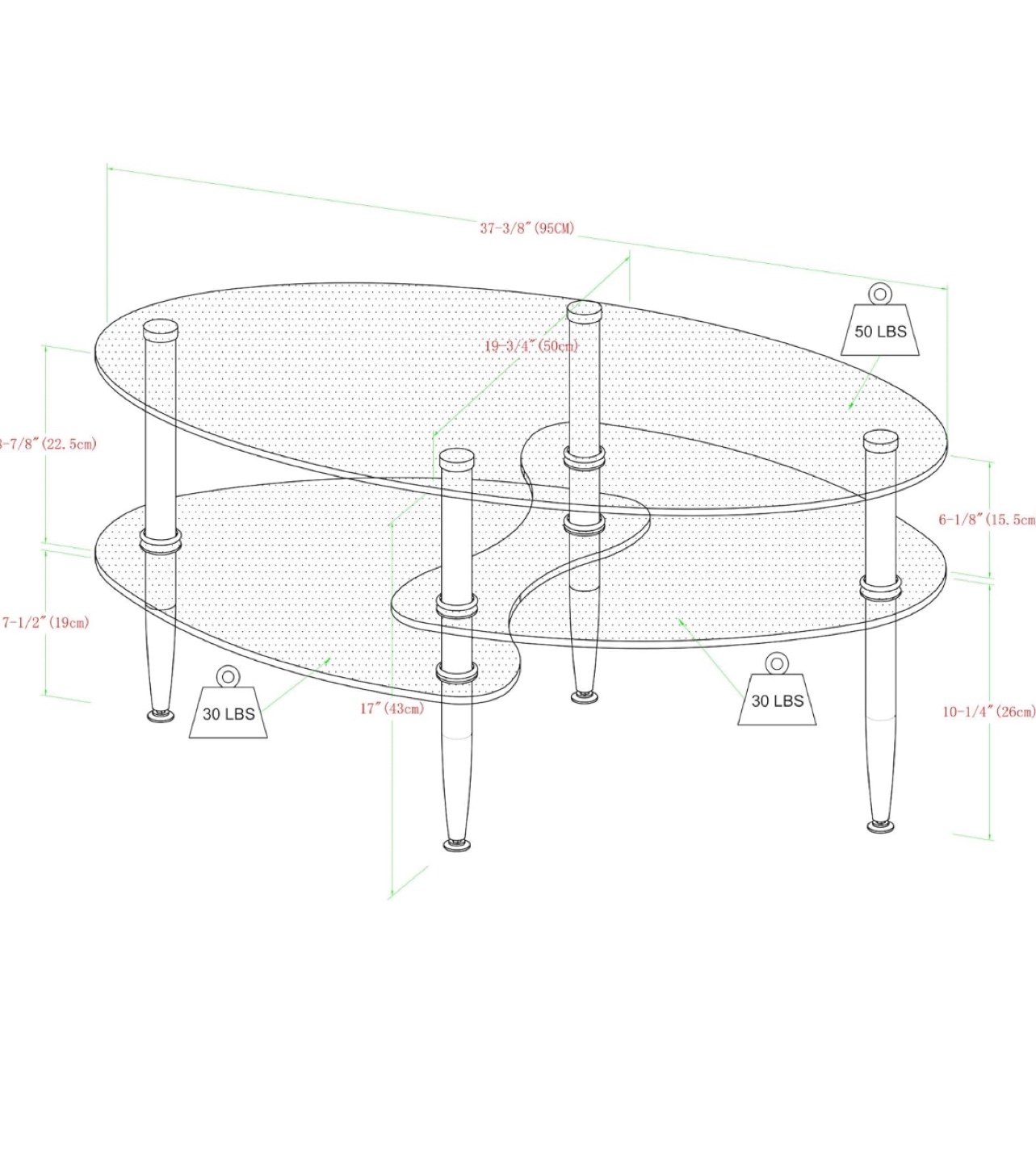 Glass Coffee Table with Two Tiers - photo 3