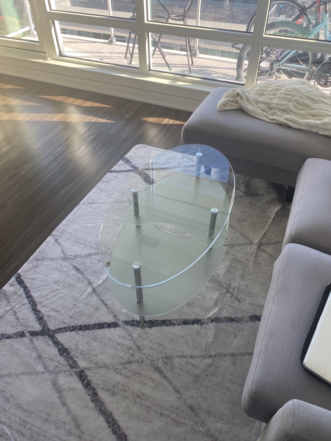 Glass Coffee Table with Two Tiers - photo 5