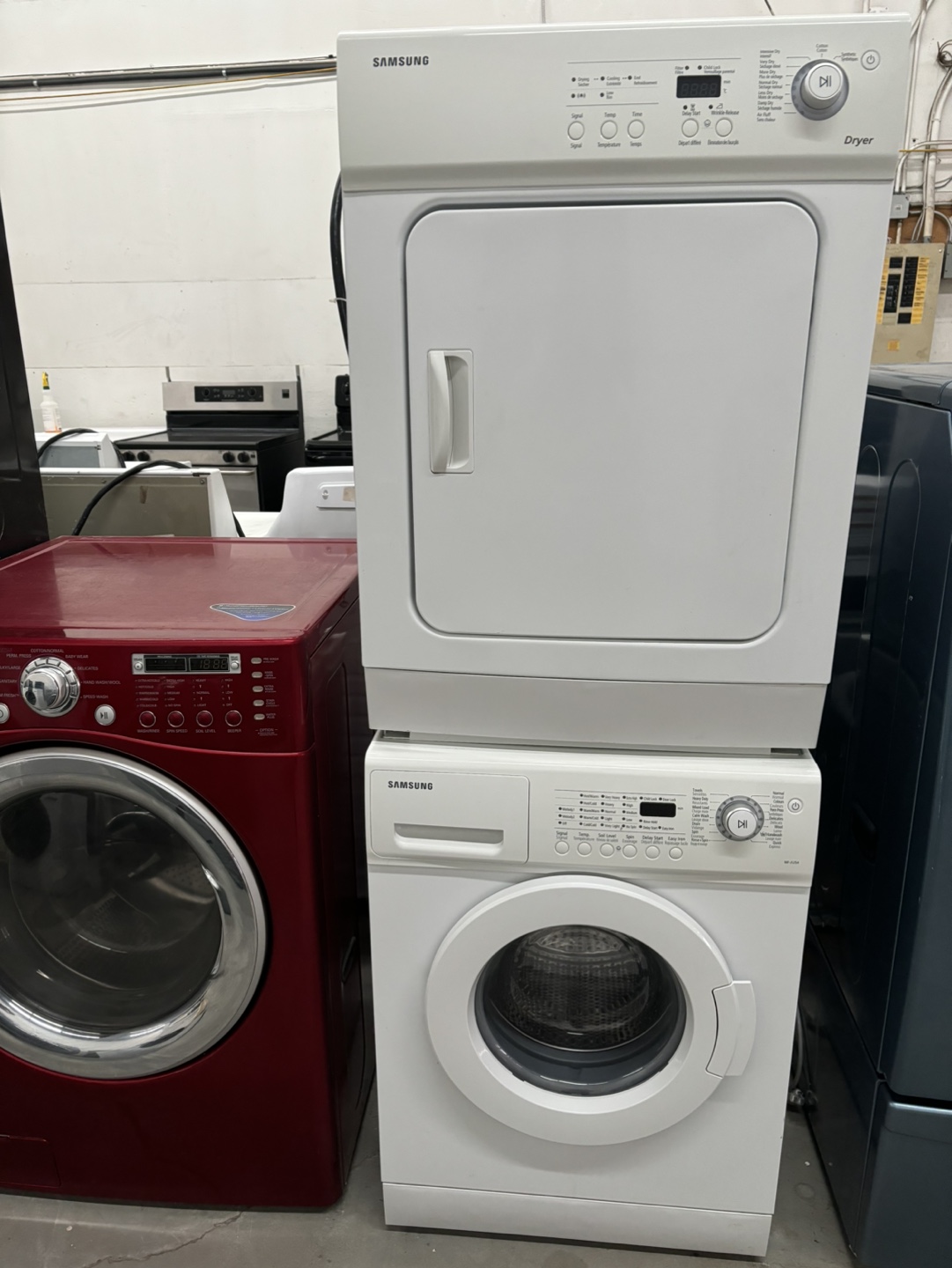 Samsung Stackable Washer and Dryer Set
