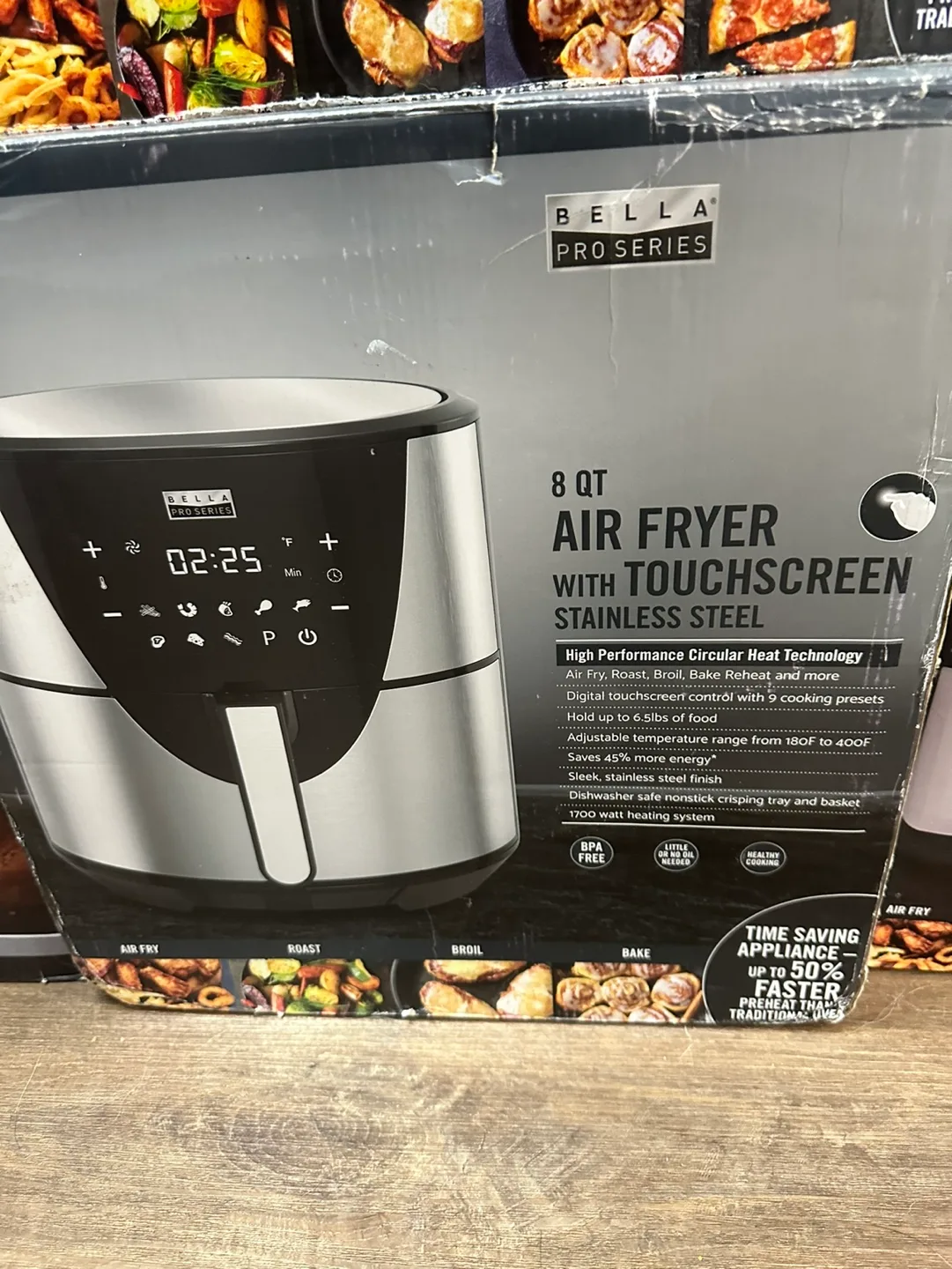 Bella Pro Series 8 QT Air Fryer with Touchscreen thumbnail
