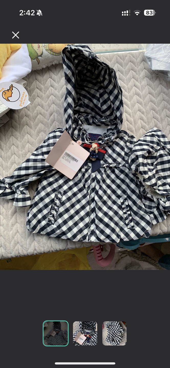 Nicholas and bear rain jacket and shorts set