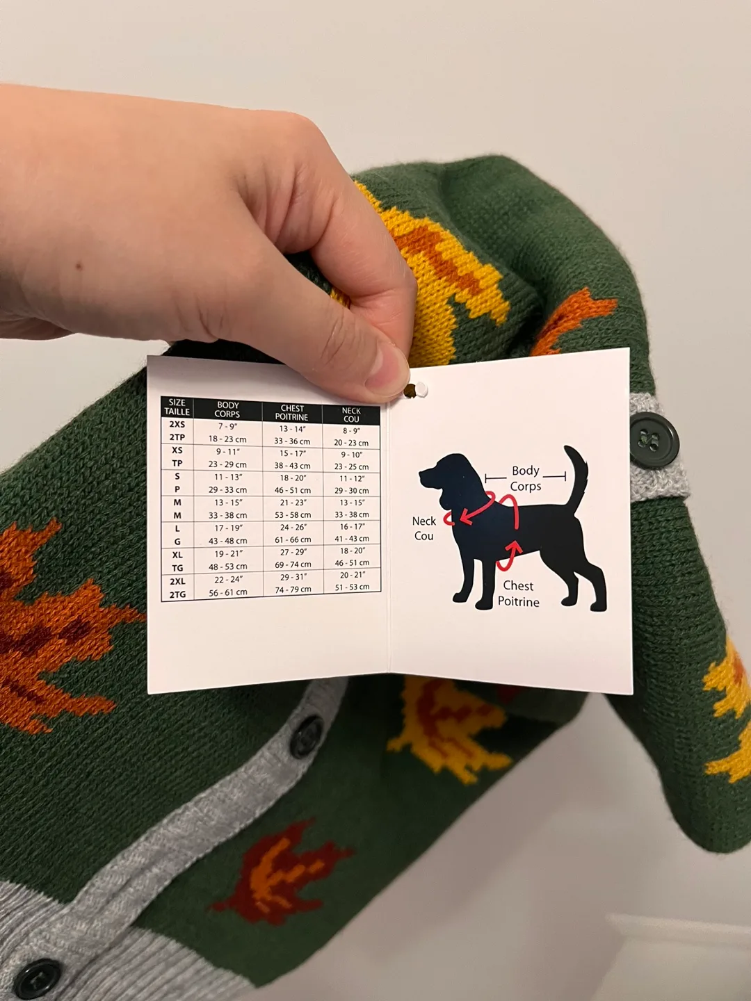 Bailey and Bella’s Fall Dog Sweater, Size L image indicator(3)