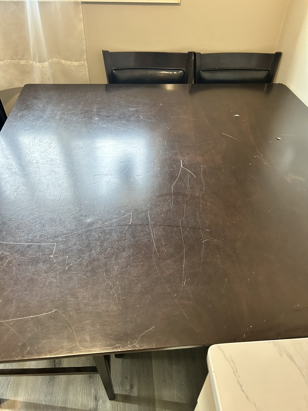 Square dining table set with four chairs - photo 3