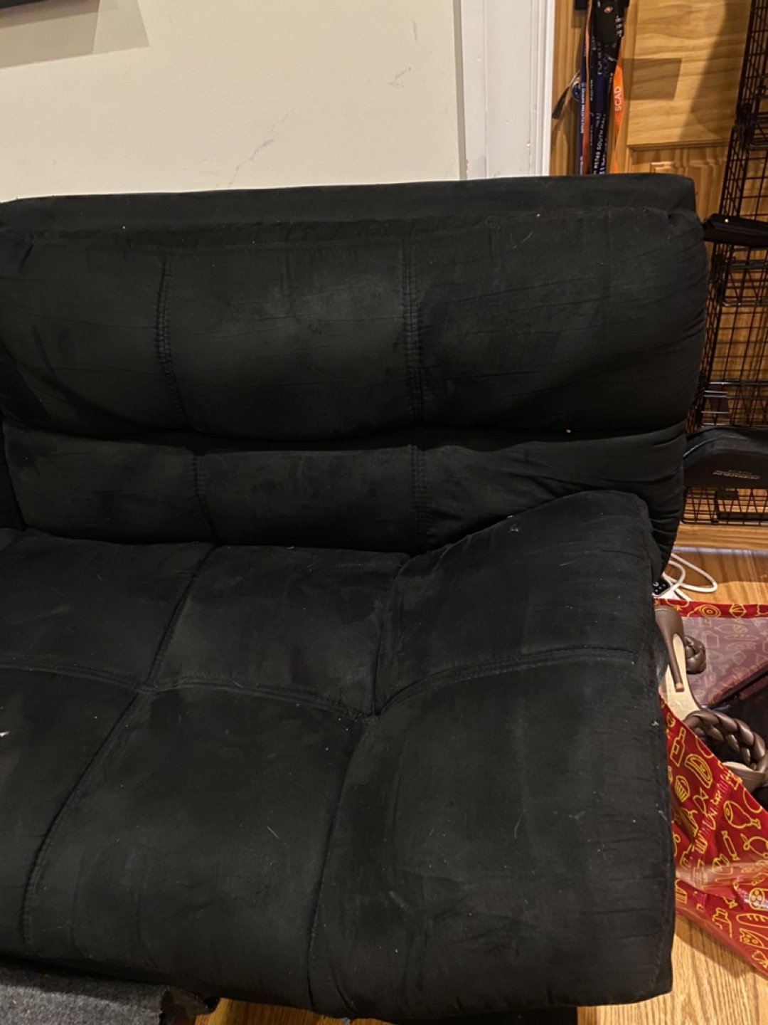 Wallmart Black Futon Sofa Bed - photo 2