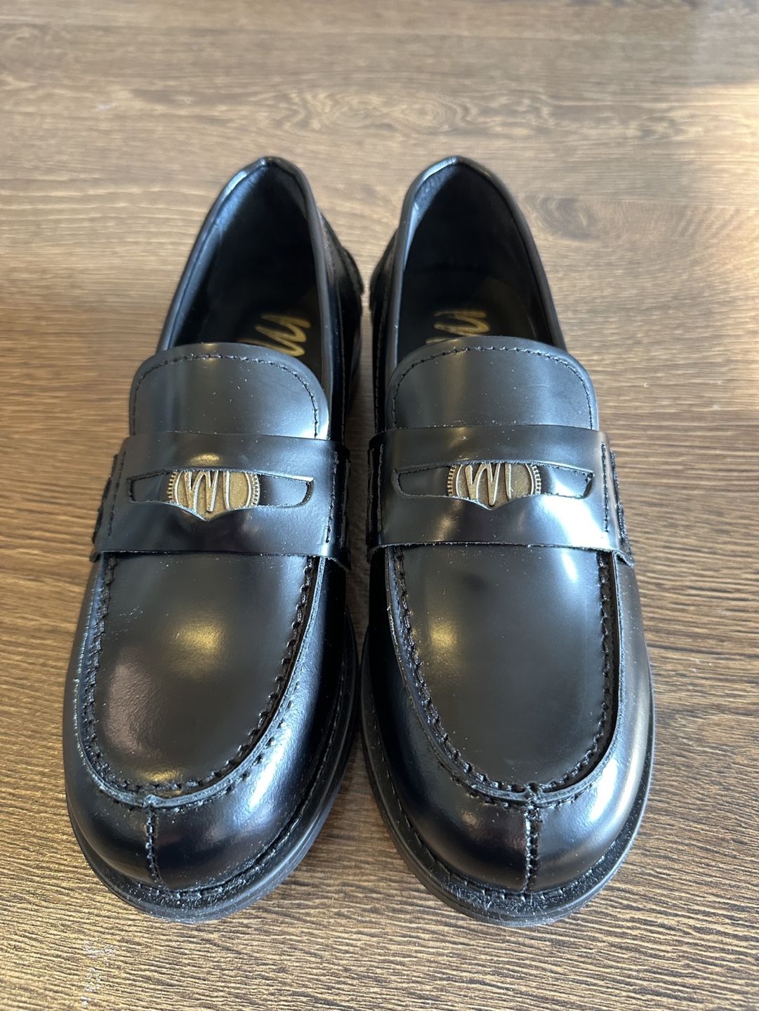 BNIB Mimosa Black Leather Loafers - Size 5 - photo 3