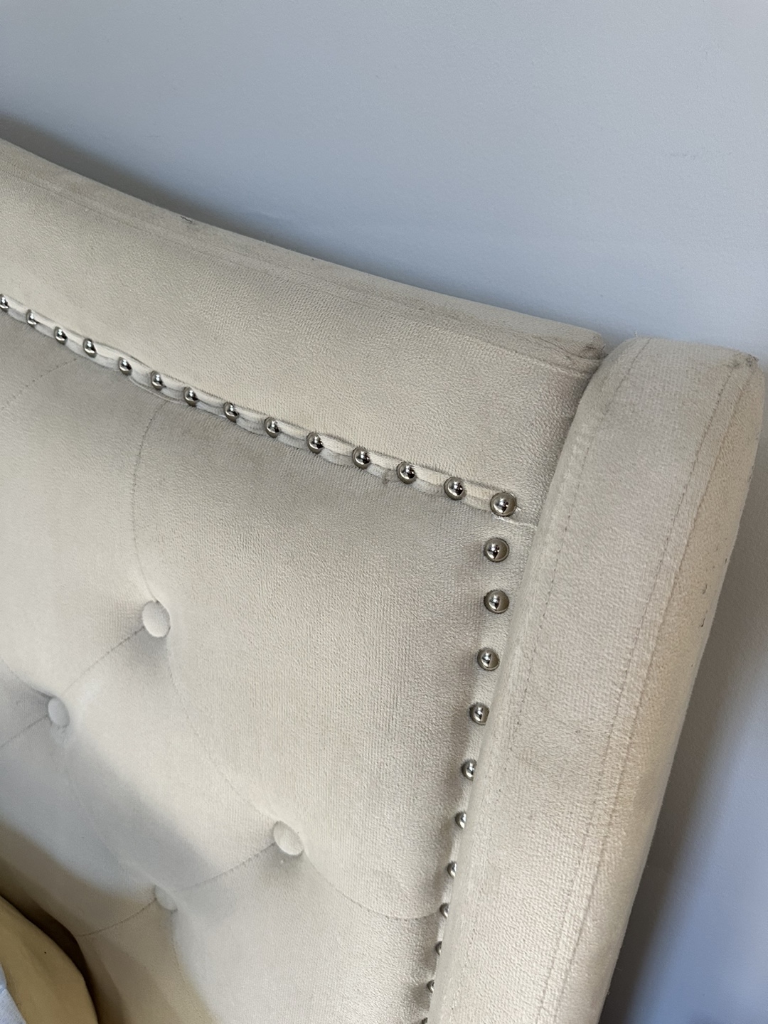 RESERVED - Queen Upholstered Bed Frame + Mattress if interested - photo 4