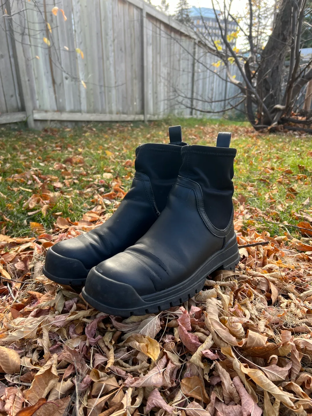 Black Pull-On Impermeable Boots