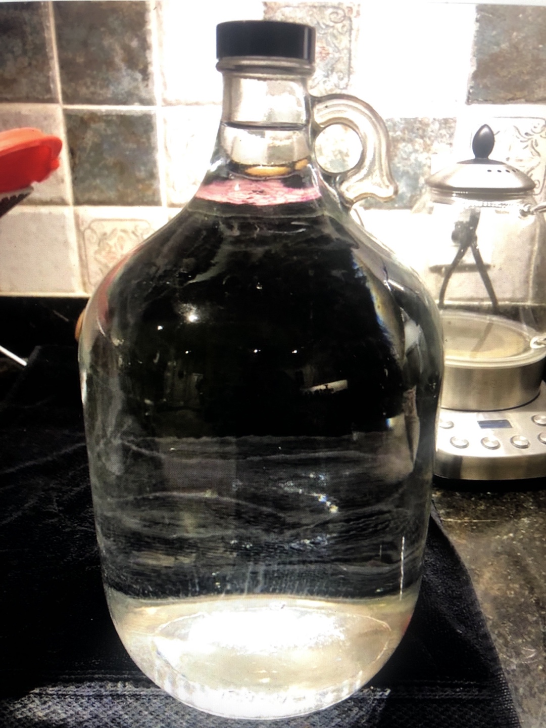 Large Glass 1 gallon Jug with Handle
