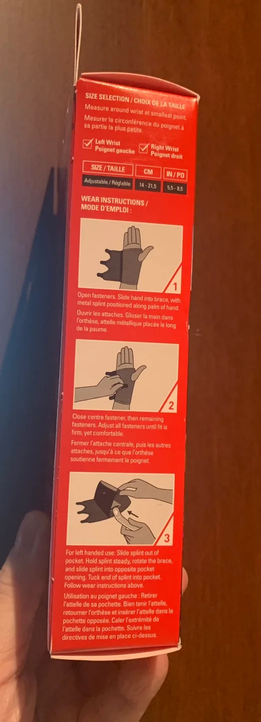 NEW Tensor Adjustable Wrist Brace image indicator(2)