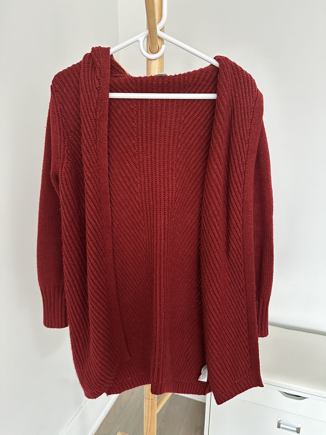 Red Knit Cardigan