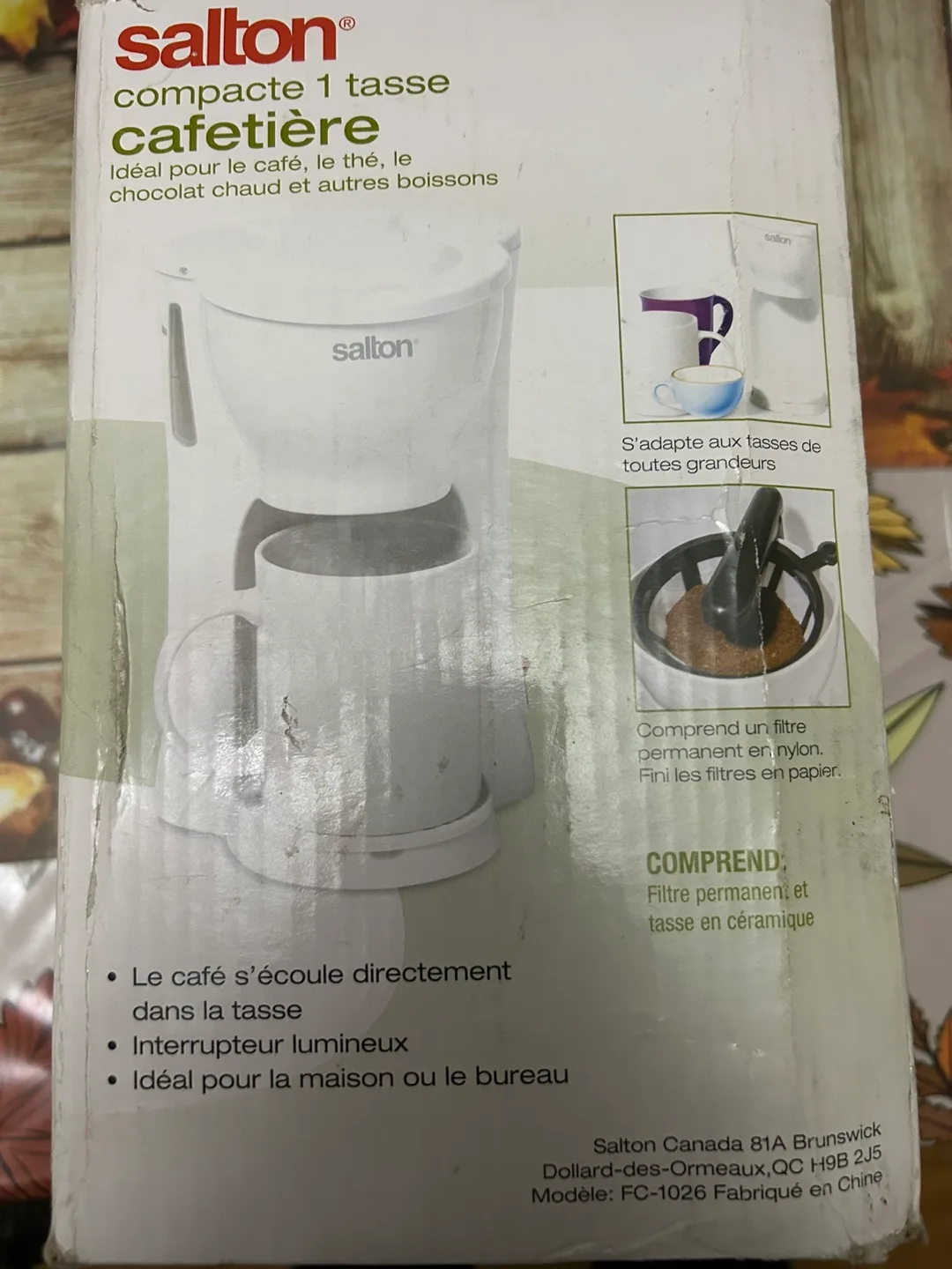 Salton Compact 1 Cup Coffee Maker thumbnail