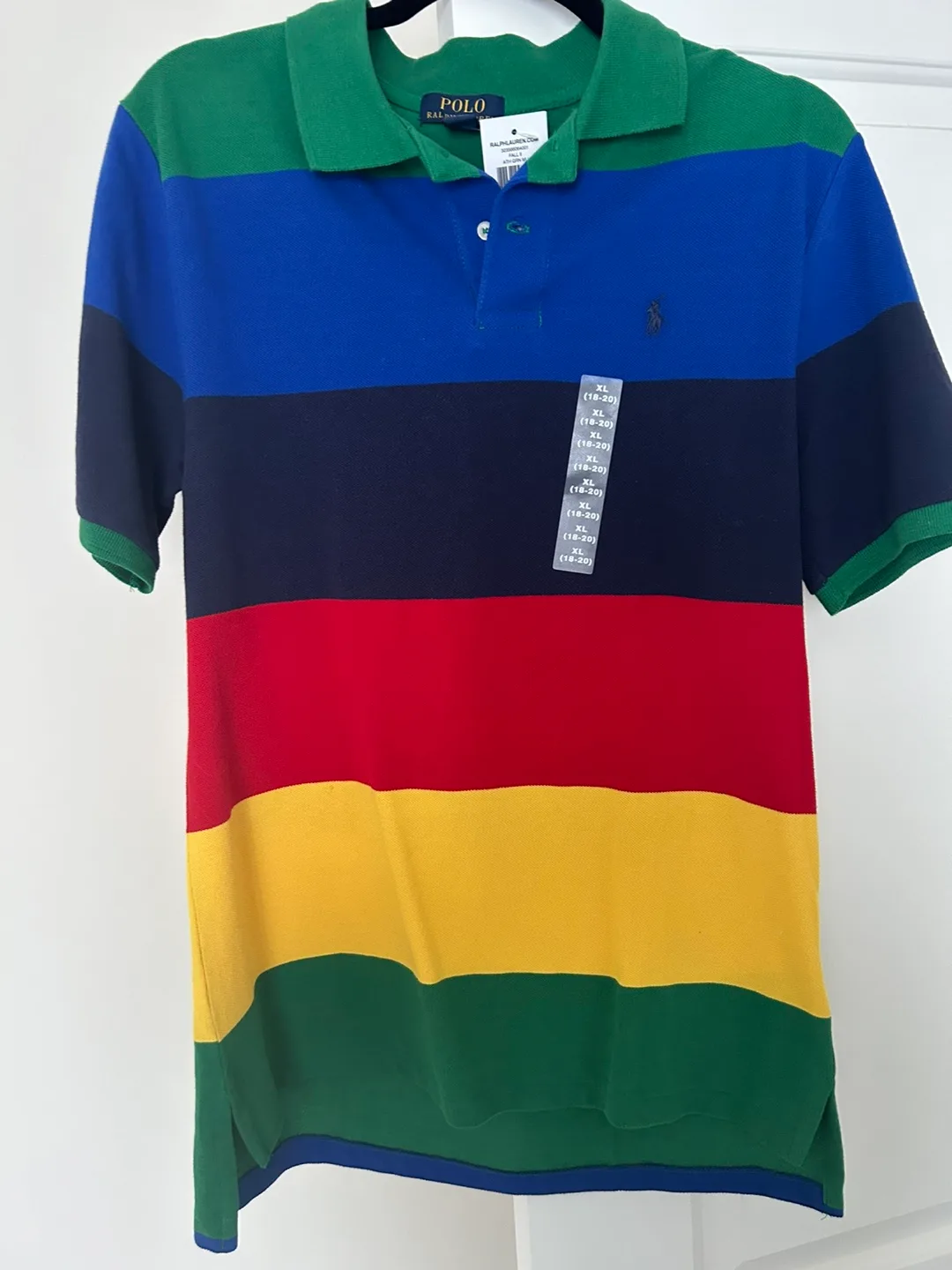 Polo Ralph Lauren Multicoloured Striped Polo Shirt thumbnail