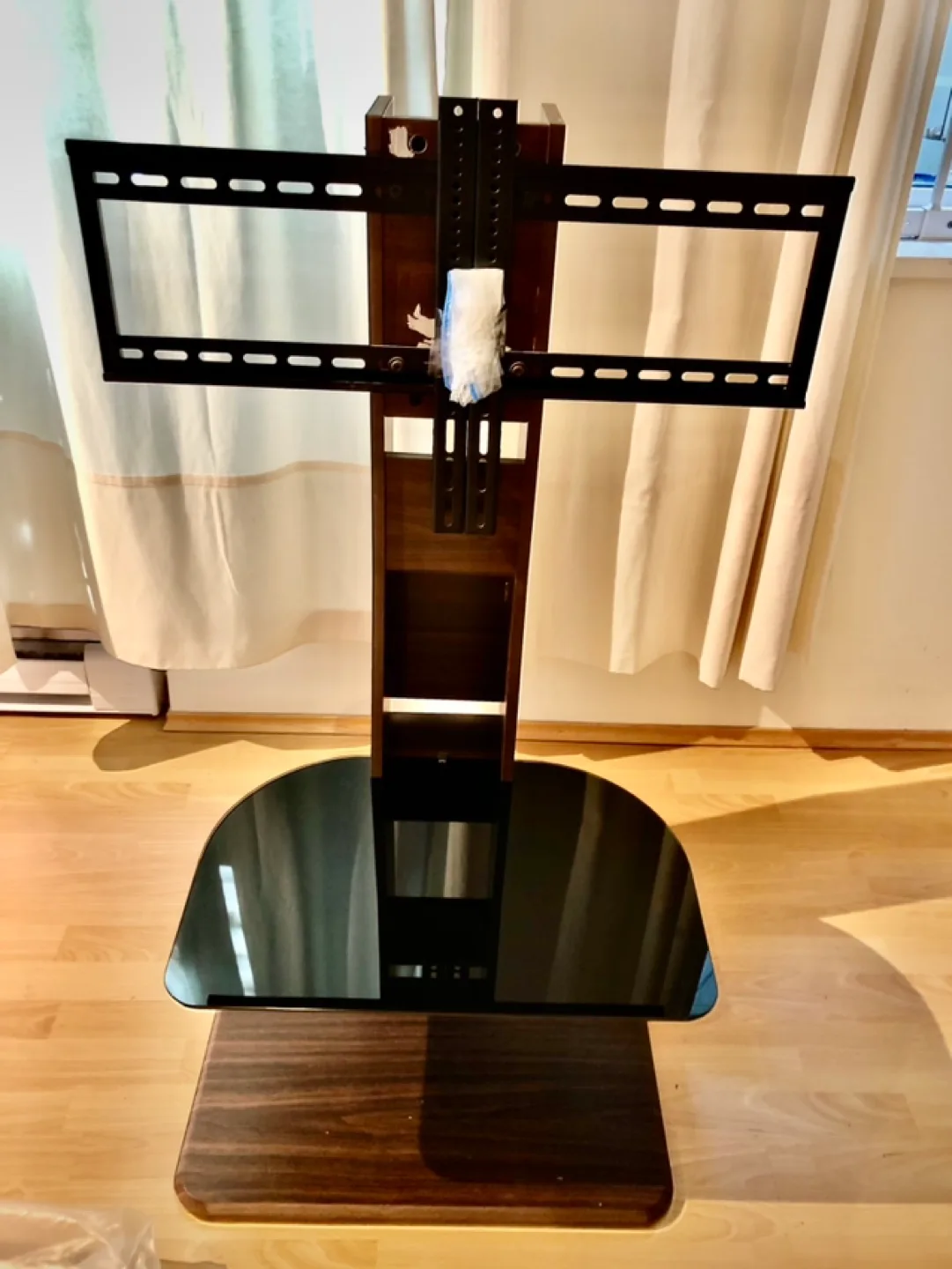 TV Stand with Mount #freecycle walnut finish image indicator(2)