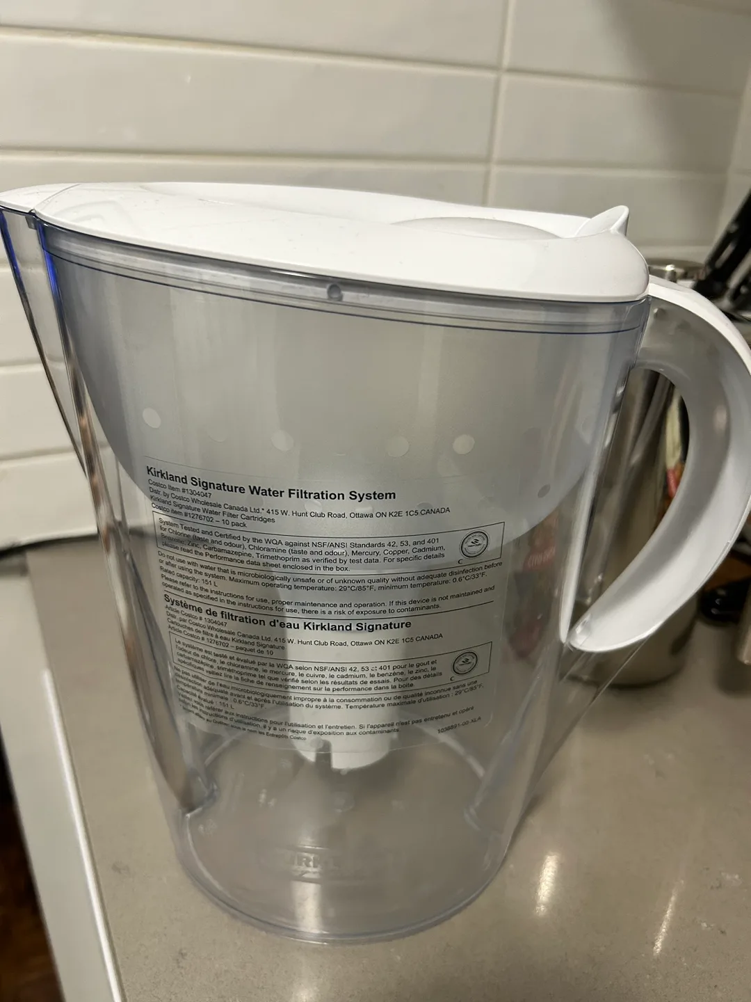 Kirkland Signature Water Filter Pitcher thumbnail