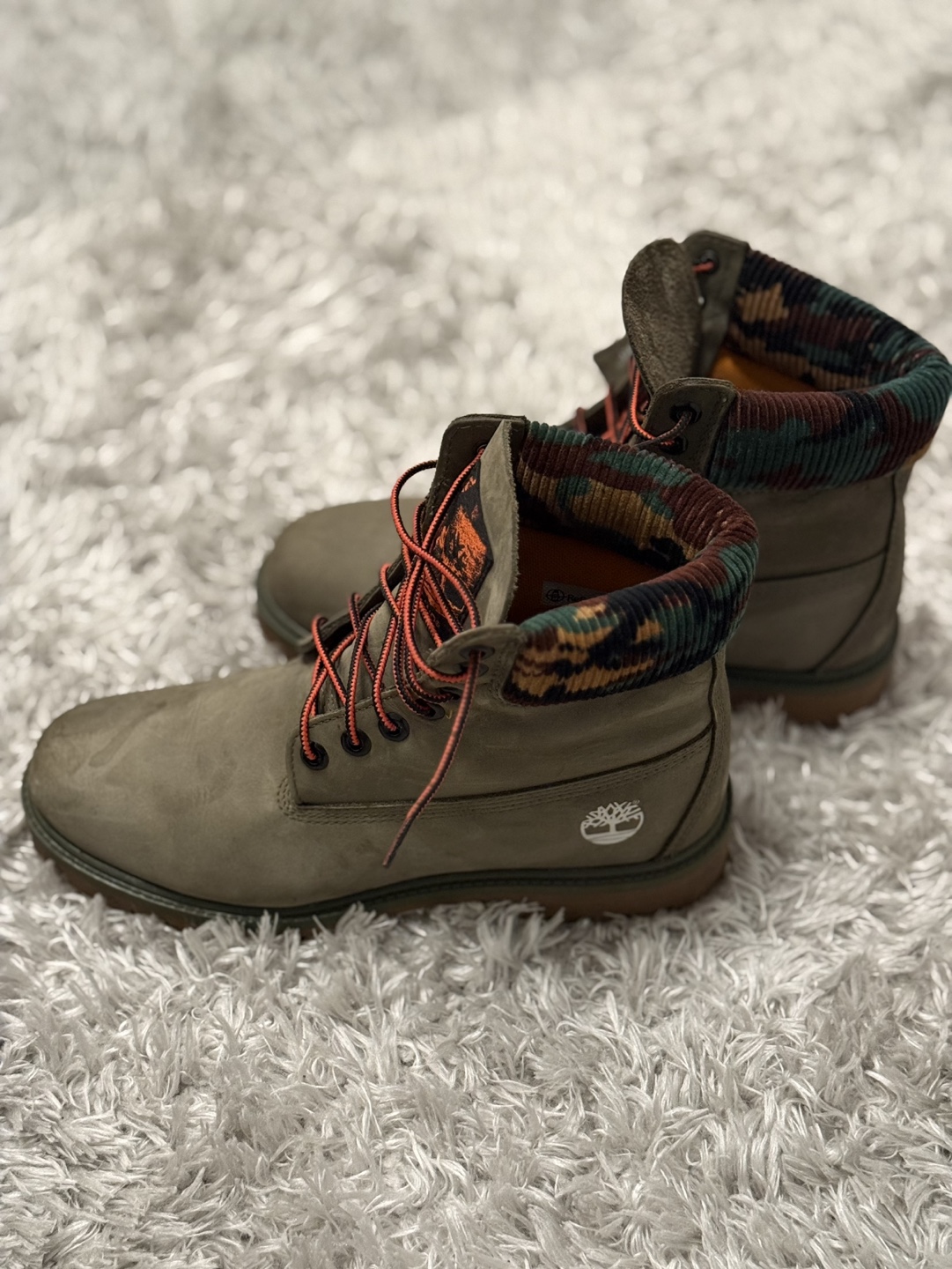 Timberland Green Camo Boots size 8 - photo 4