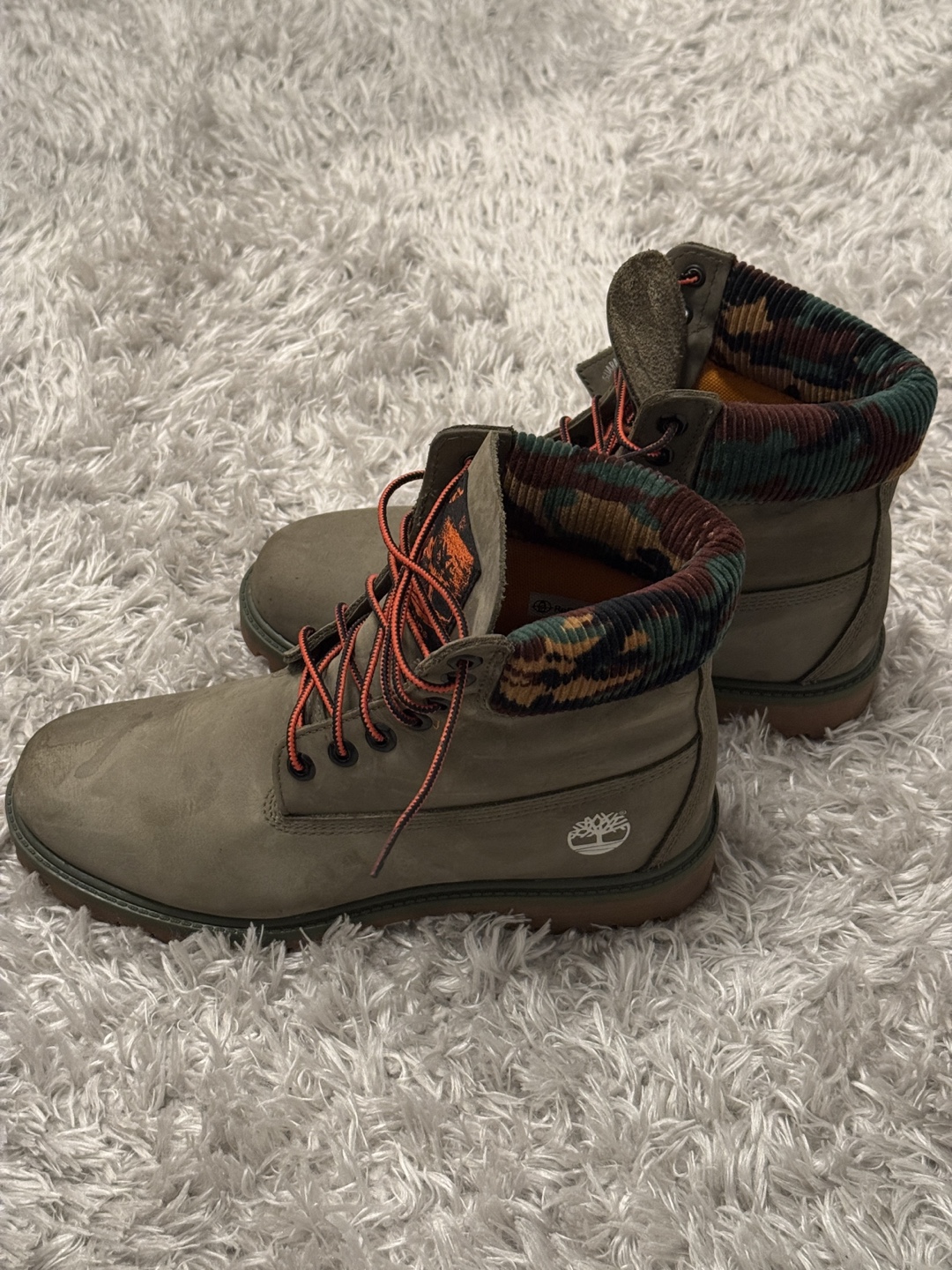 Timberland Green Camo Boots size 8 - photo 5