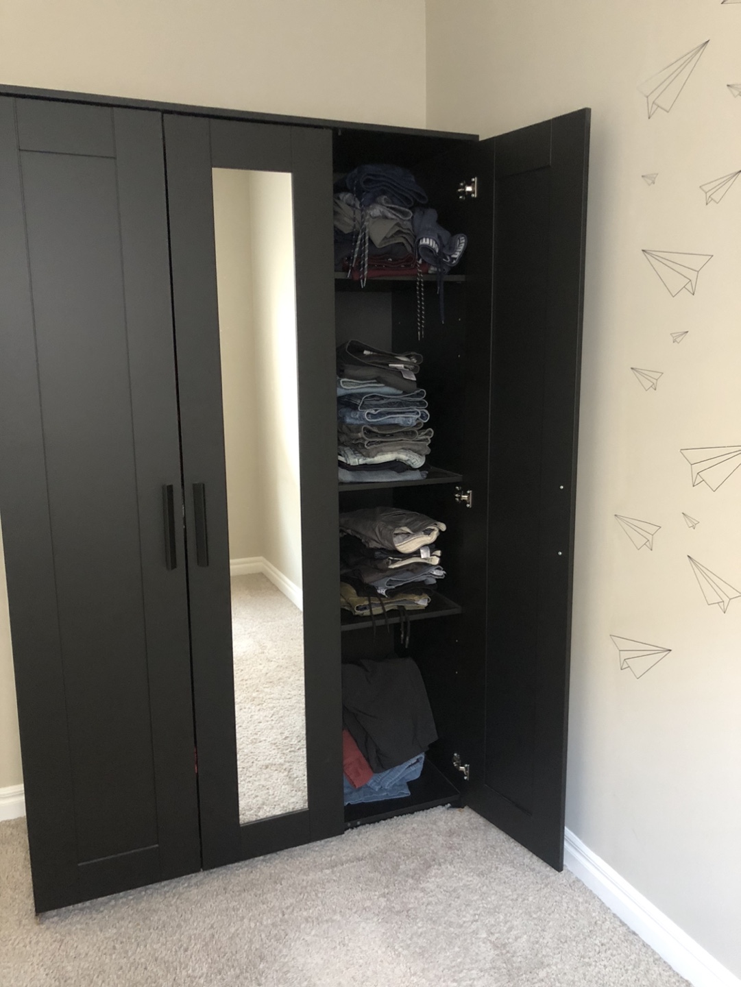 IKEA Pax Wardrobe with Mirror Door - photo 3
