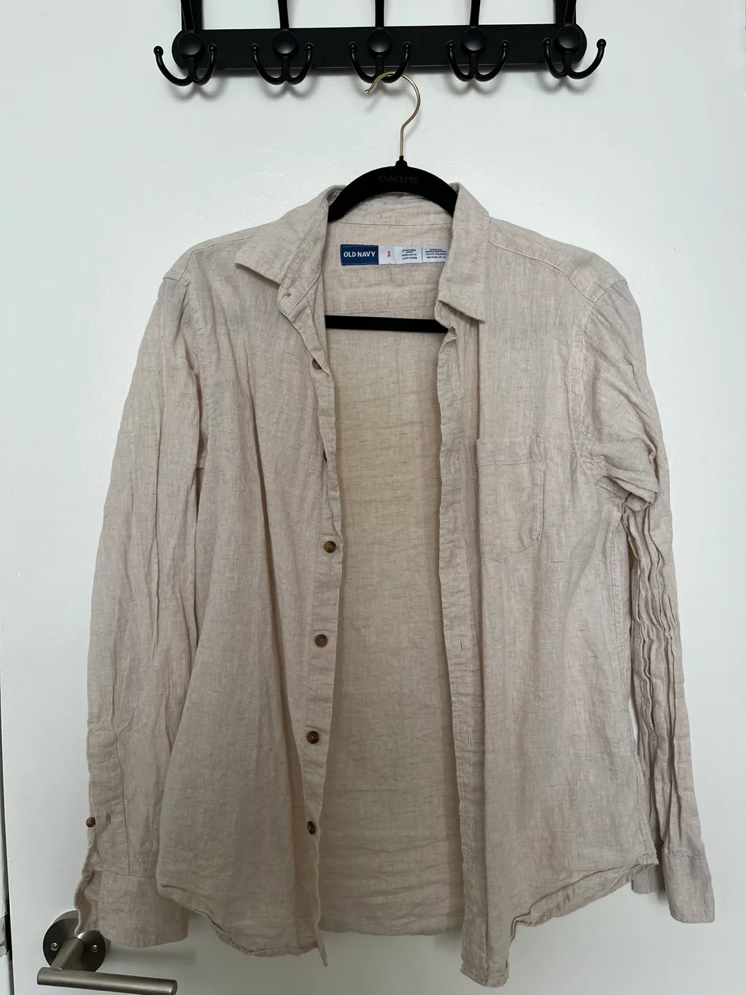 Old Navy Linen Button Down Shirt #freecycle thumbnail