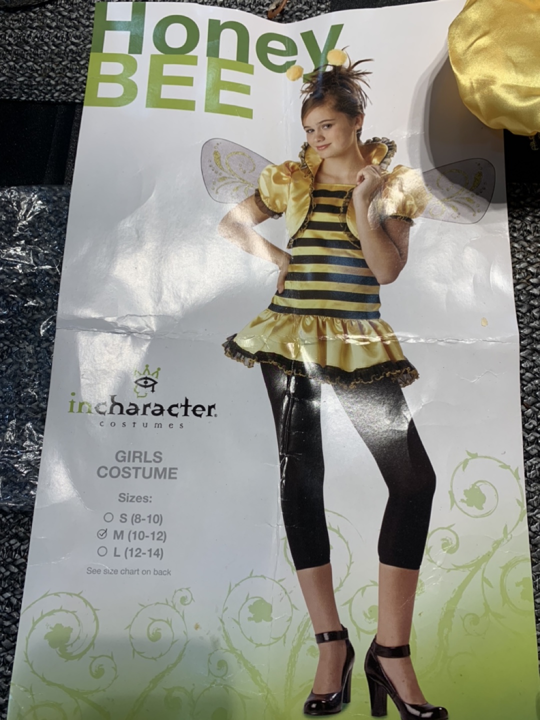 Honey Bee Costume - Girls Size M (10-12)