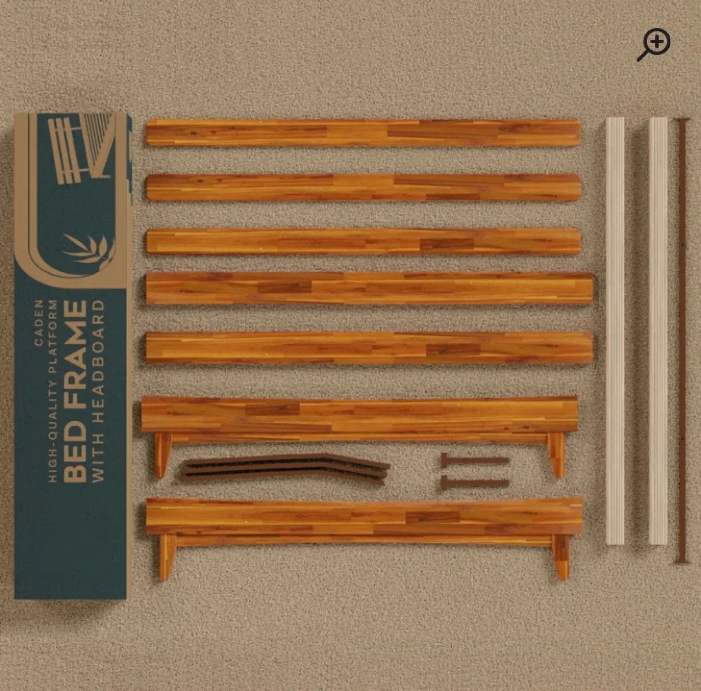 Wooden Bed Frame King Size image indicator(7)