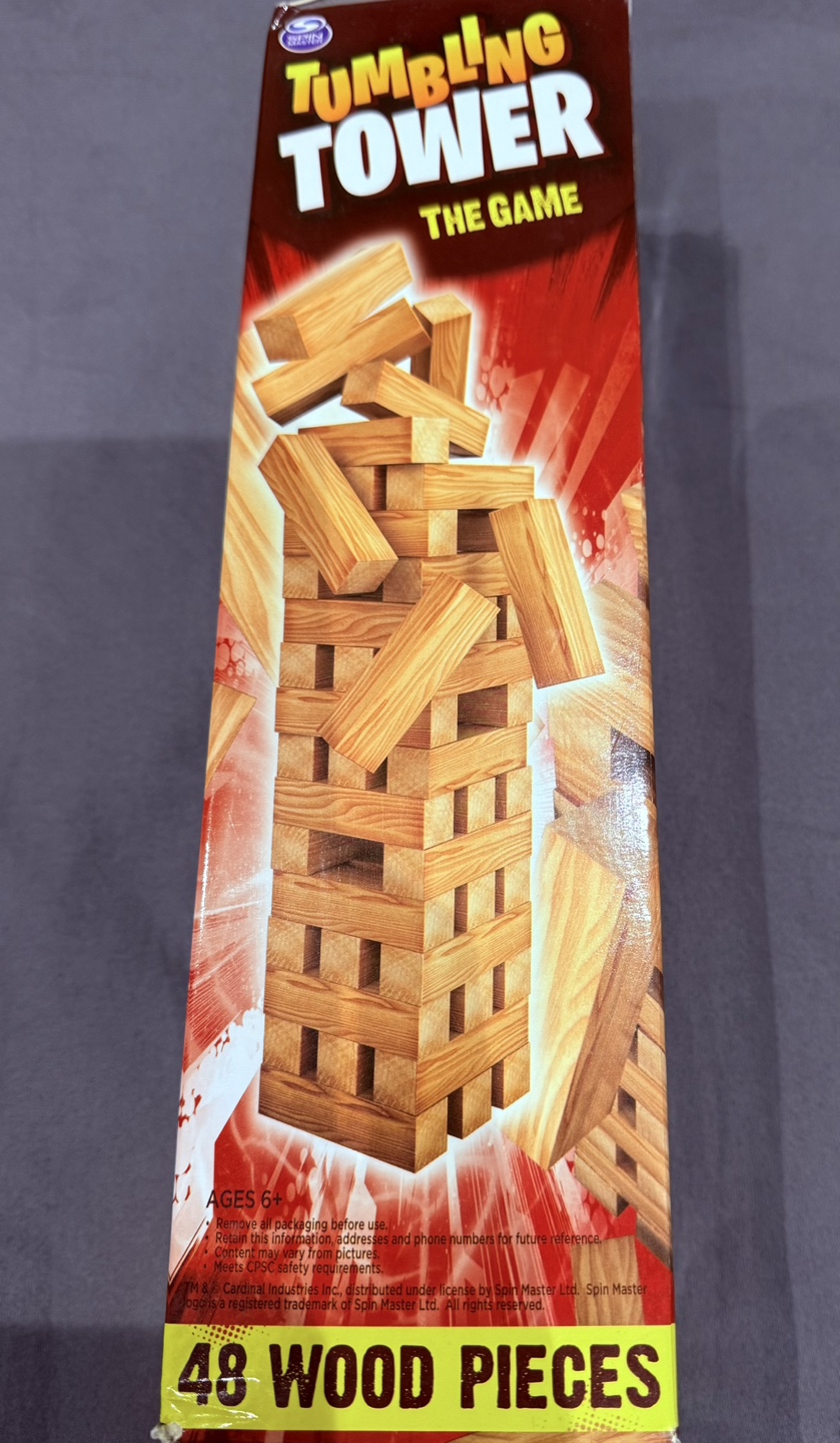 Tumbling Tower Game #freecycle