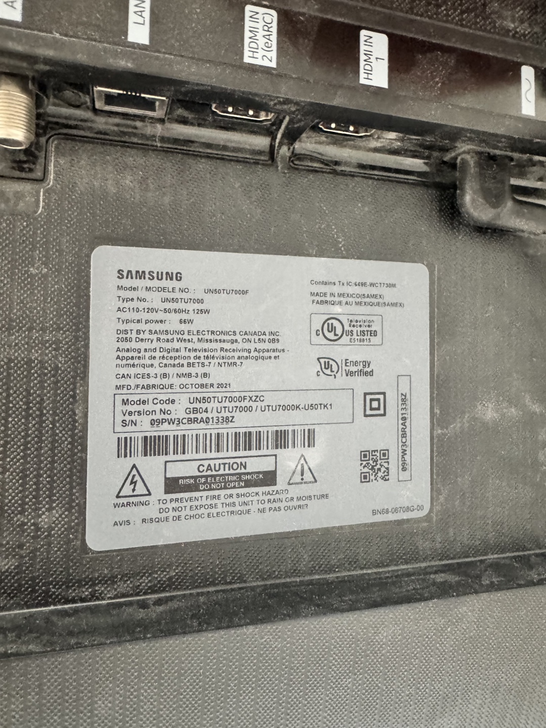 50" Crystal UHD 4K Smart TV - photo 4