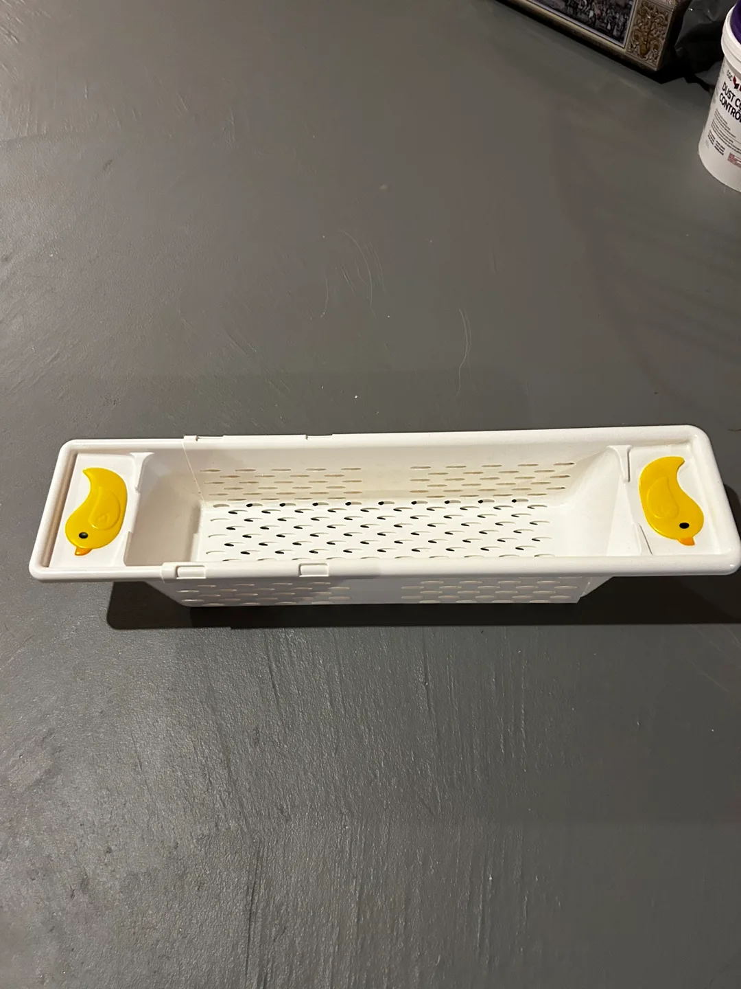 White and Yellow Bath Tub Caddy image indicator(2)