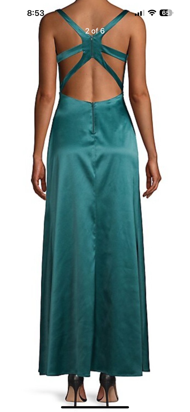 New Satin Emerald Dress Size 3