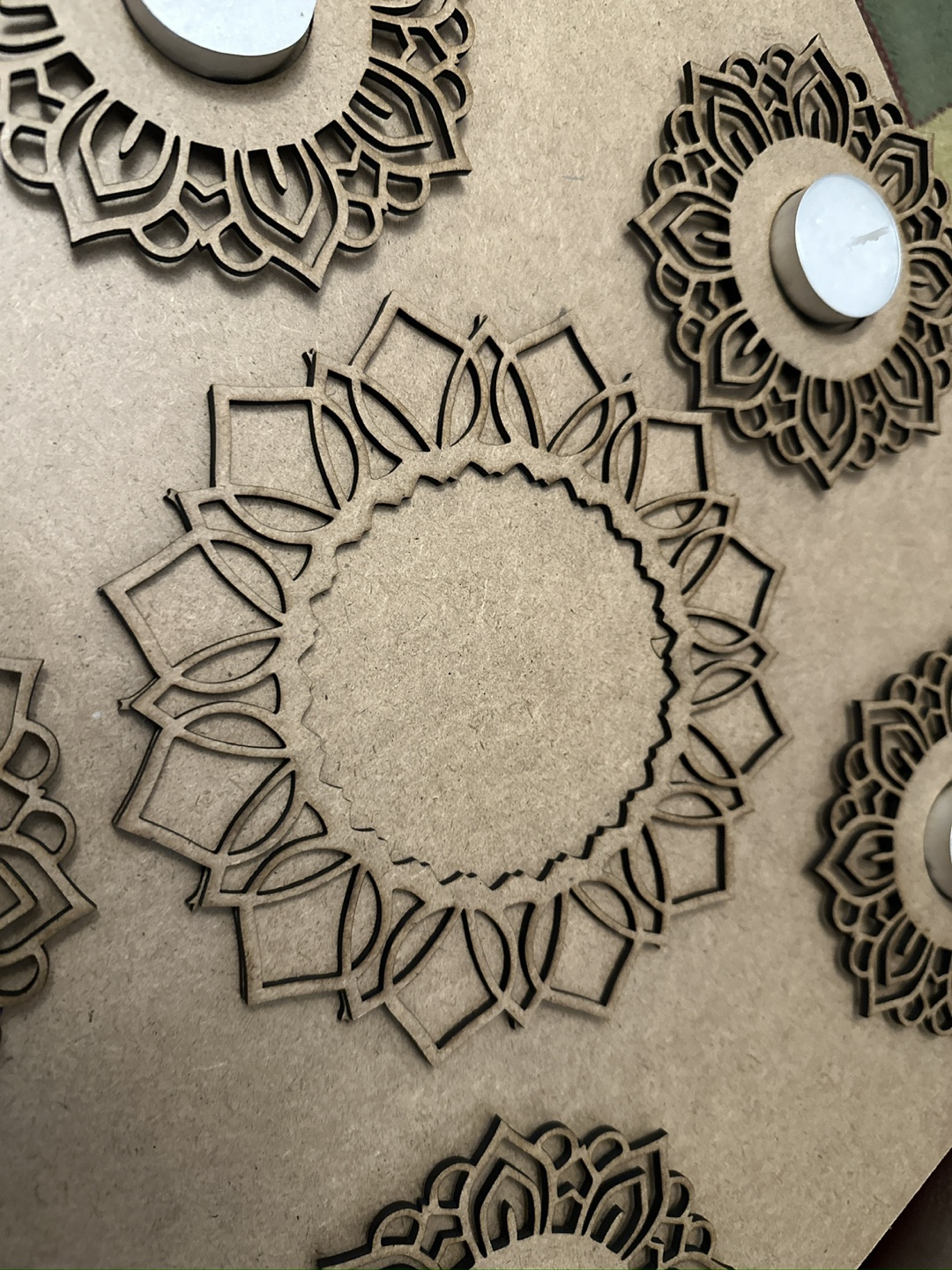 Wooden Candle Holders For Diwali Decoration - photo 4