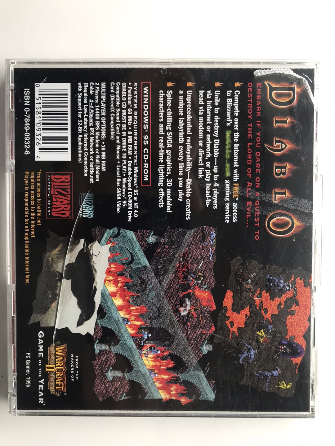 Diablo PC Game original blizzard vintage - photo 3